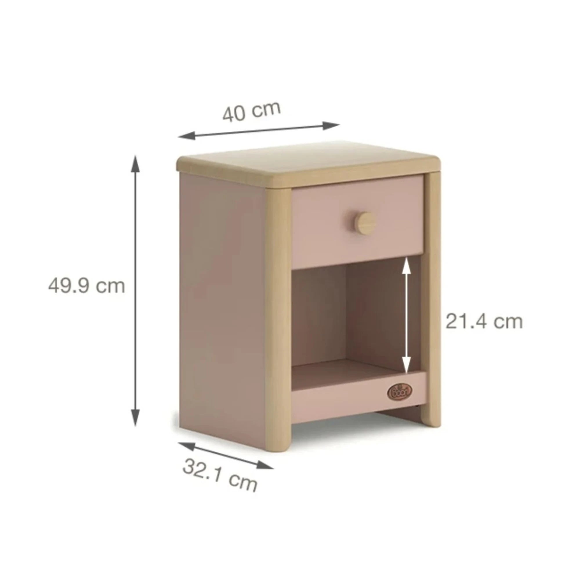 Boori Avalon Kids Bedside Table, Cherry