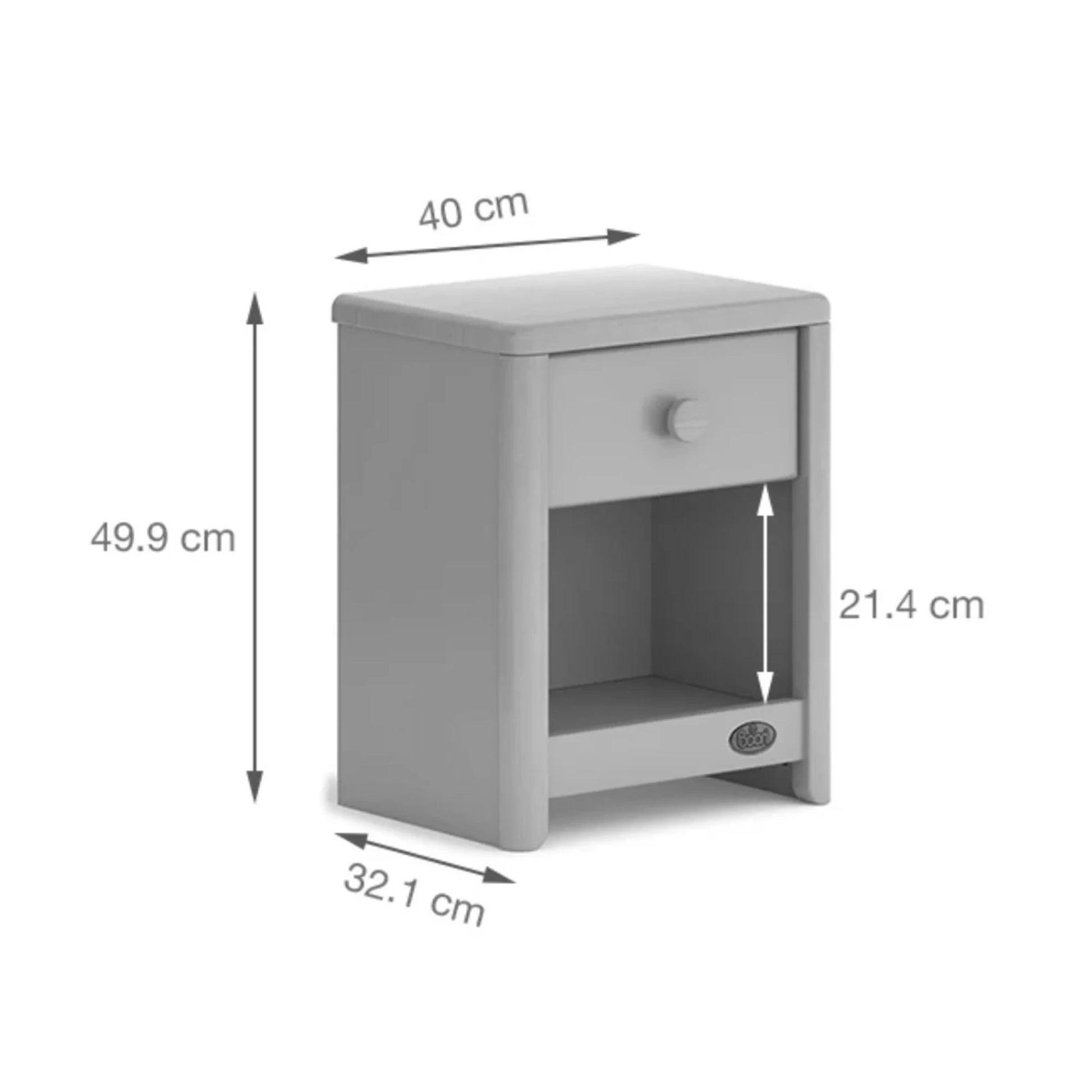 Boori Avalon Kids Bedside Table, Blueberry