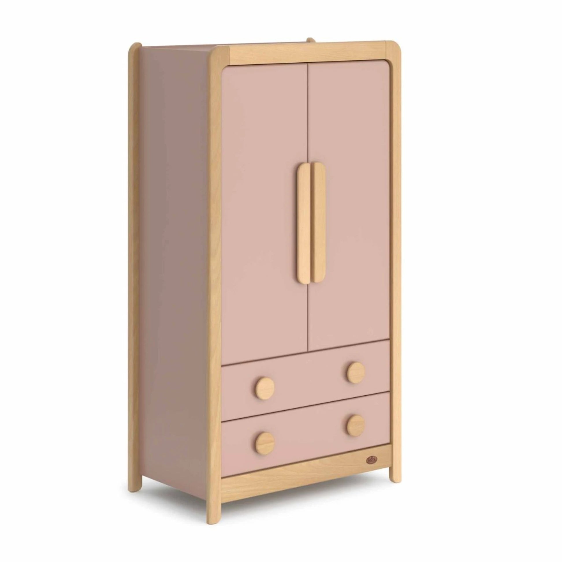 Boori Byron Kids 2 Door wardrobe with 2 drawers, Cherry