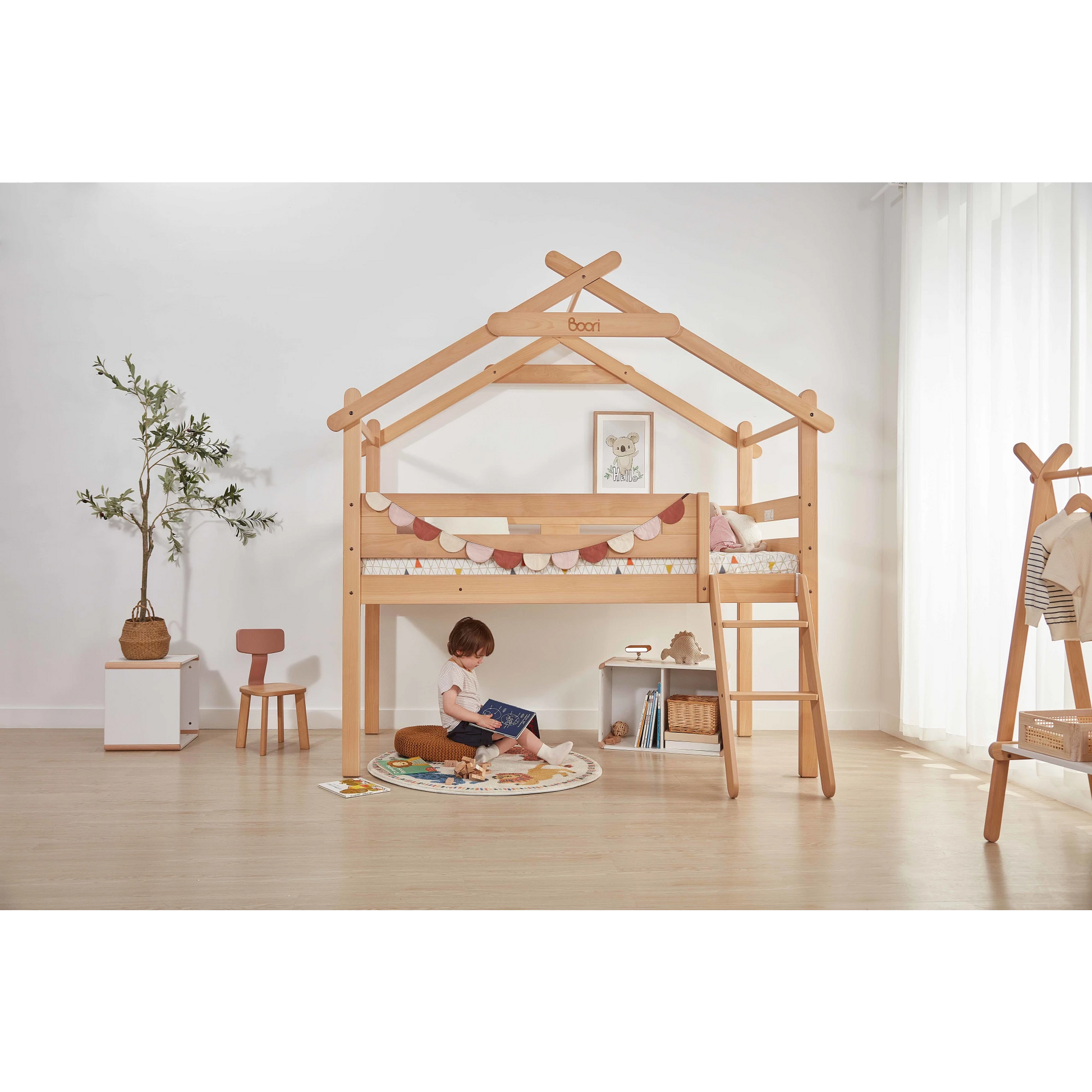 Boori Forest Kids Teepee NZ Single Loft Bed