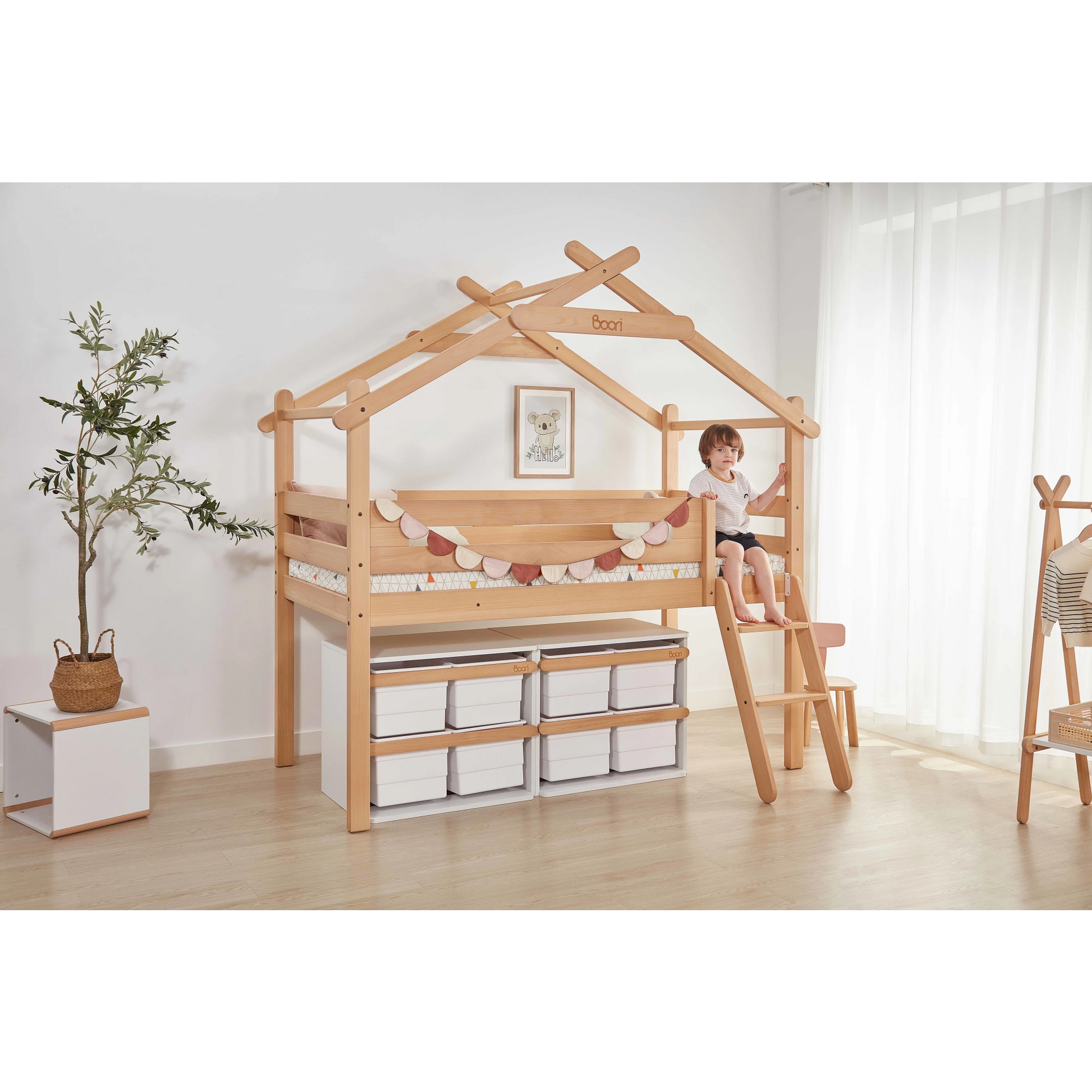 Boori Forest Kids Teepee NZ Single Loft Bed