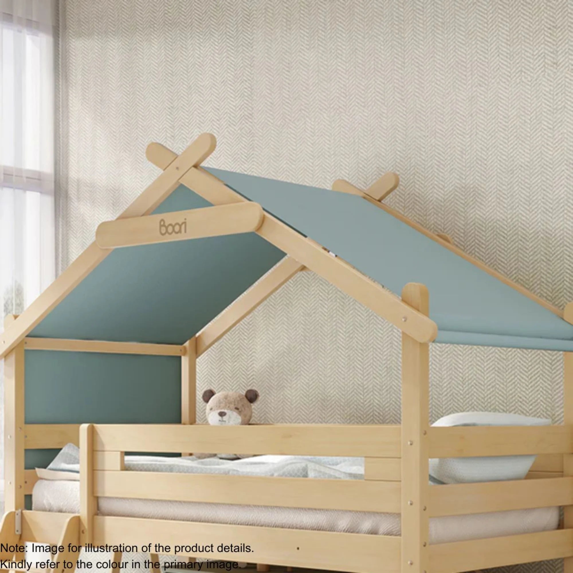 Boori Forest Kids Teepee Loft Tent Canopy, Cherry