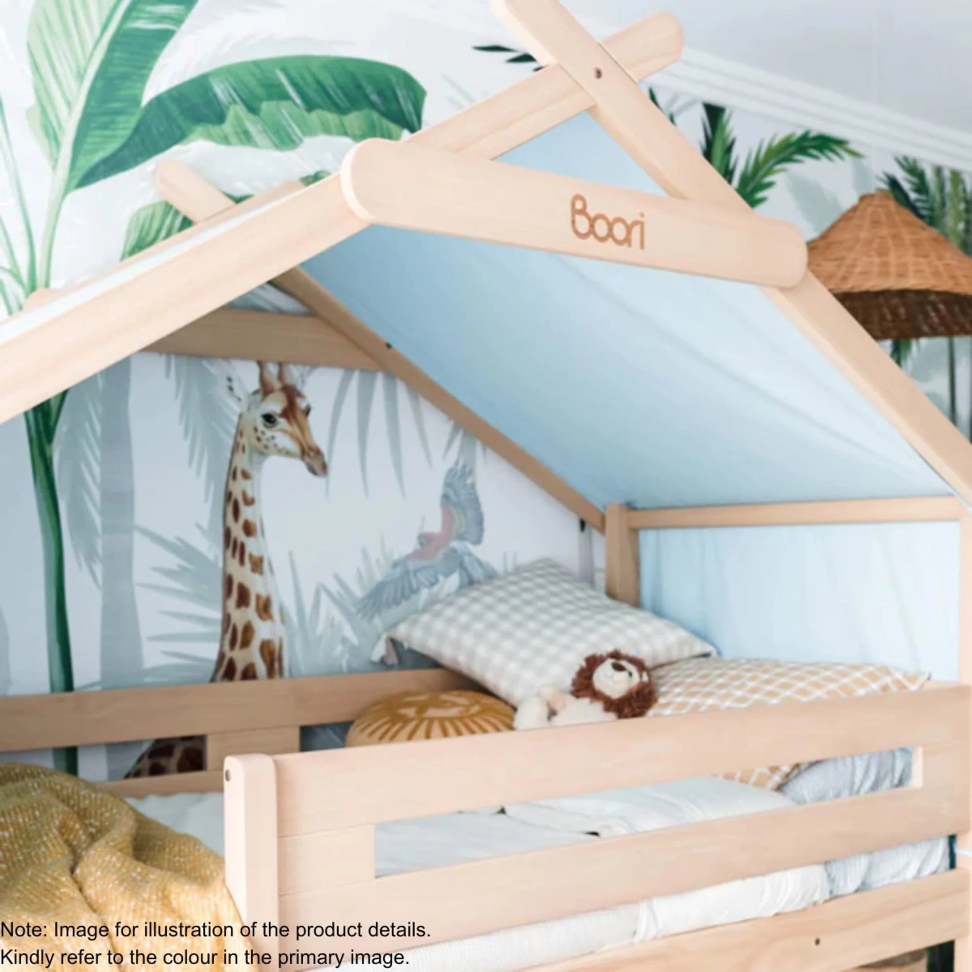 Boori Forest Kids Teepee Loft Tent Canopy, Cherry