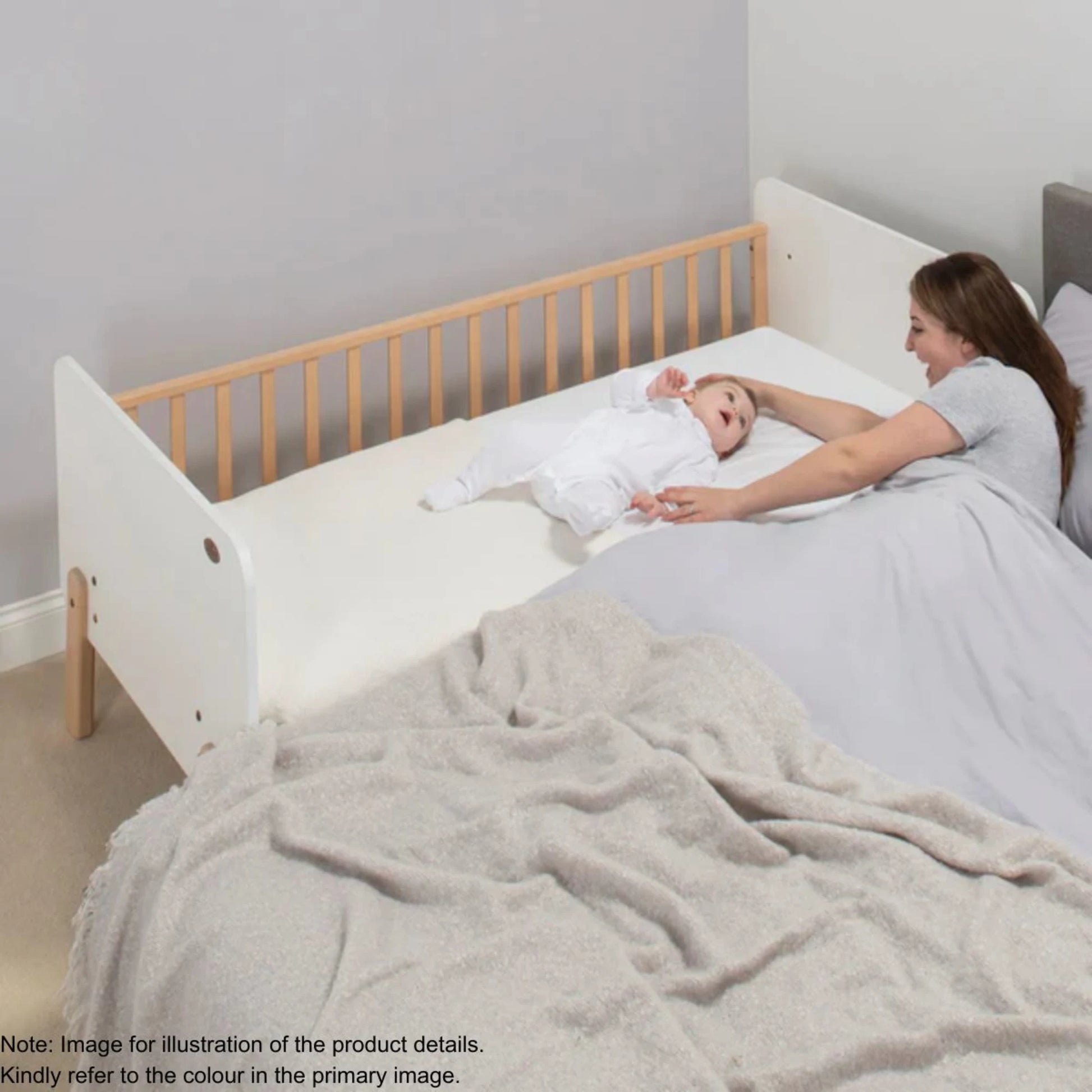 Boori Natty Kids Bedside Bed, Blueberry