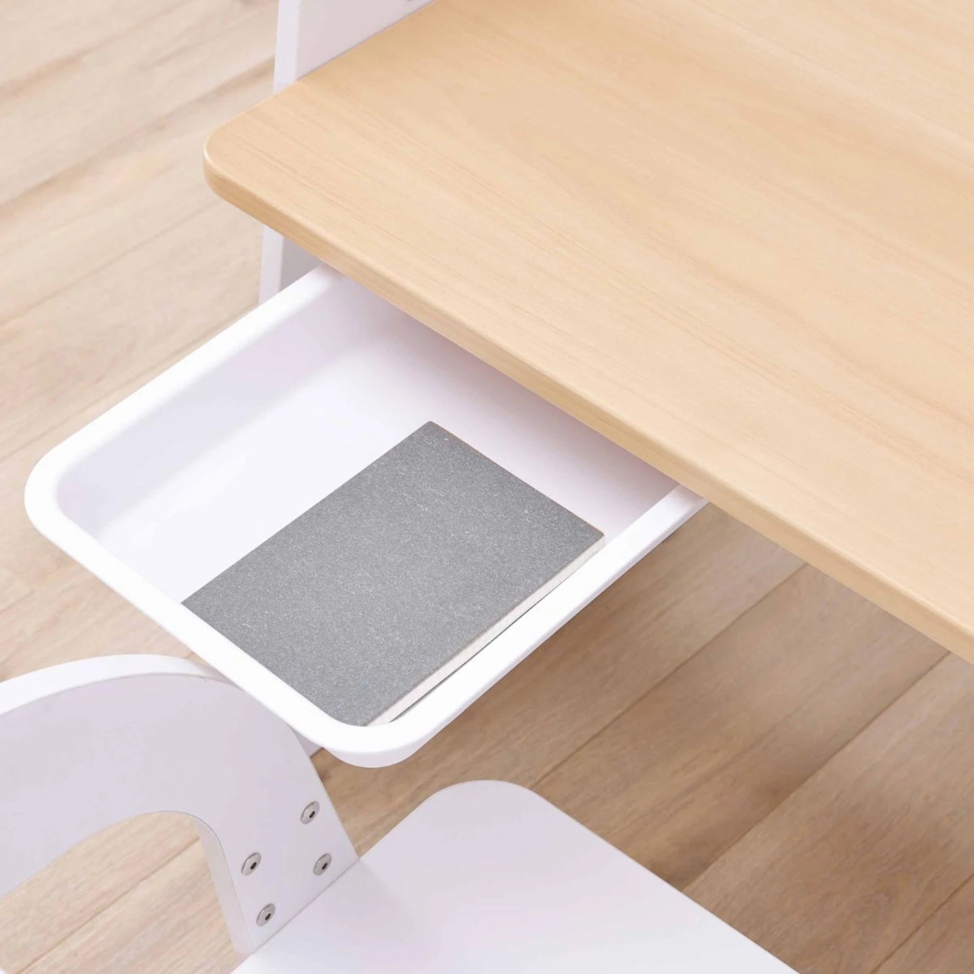 Boori Natty Kids Desk, Barley White