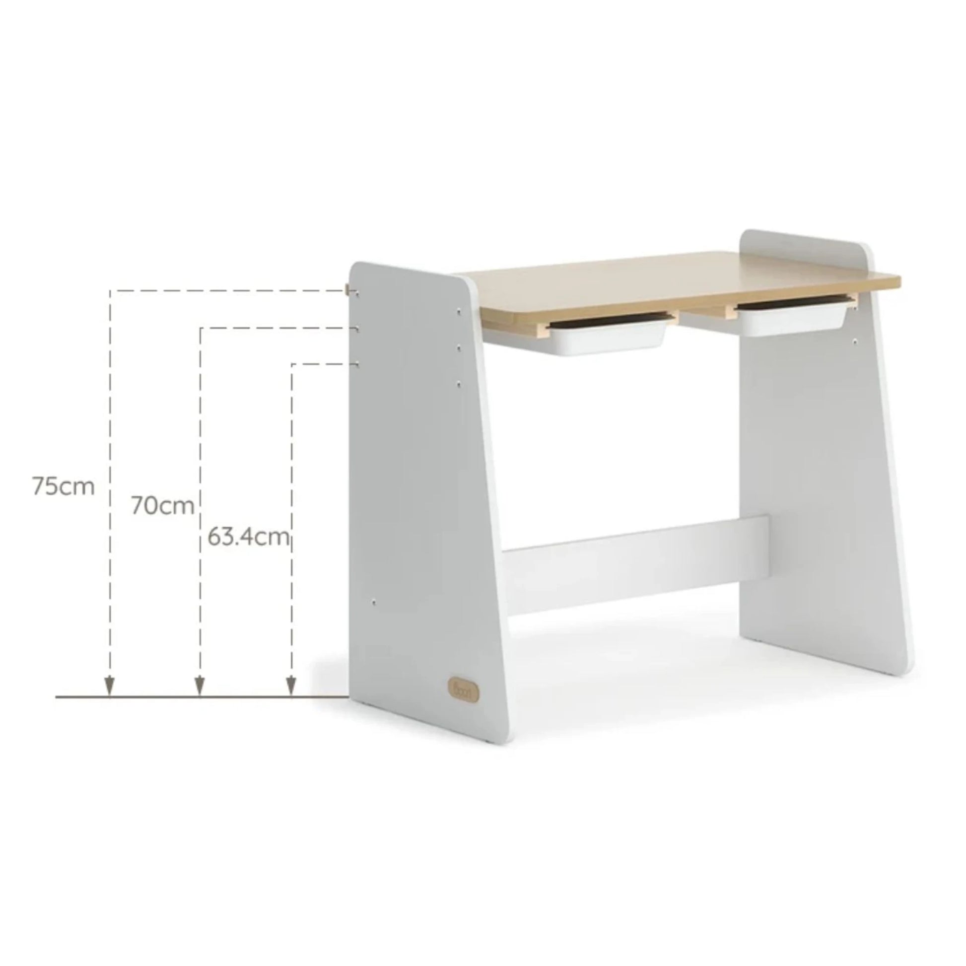 Boori Natty Kids Desk, Barley White