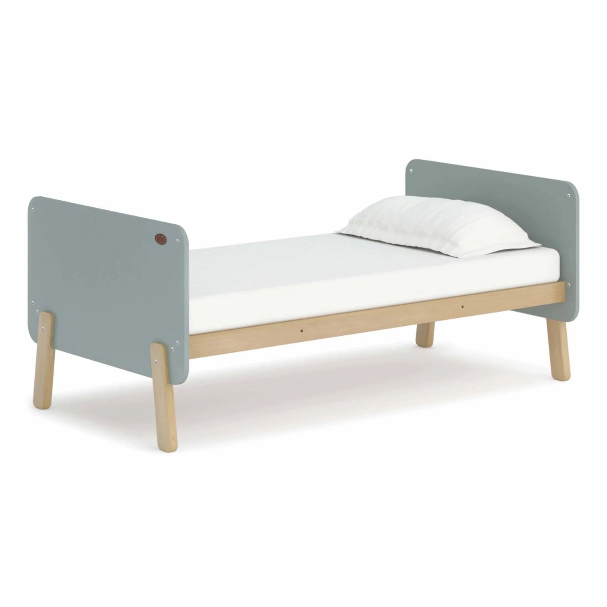 Boori Natty Kids Bedside Bed with Step Stool, Blueberry