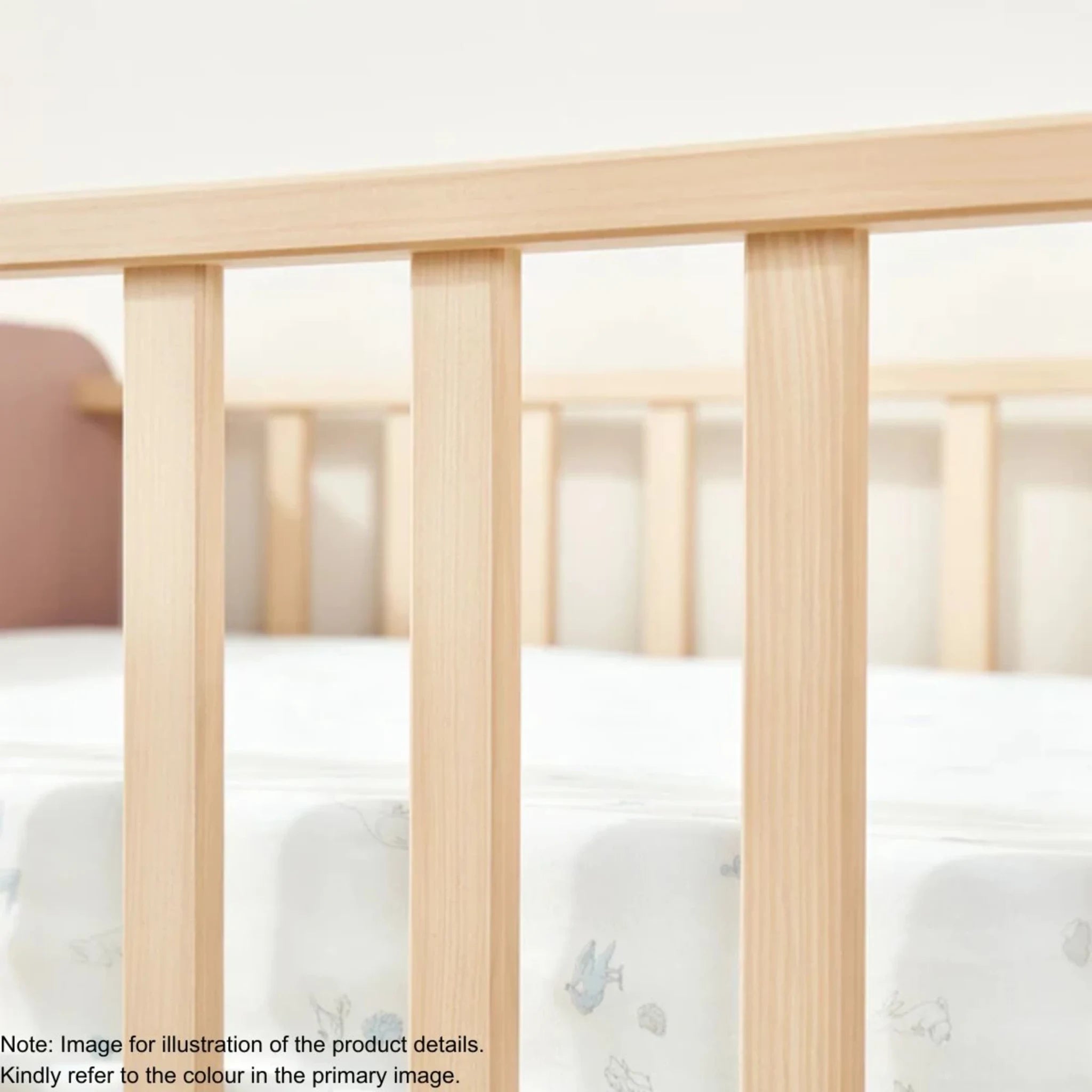 Boori Natty Kids Bedside Bed with Step Stool, Blueberry