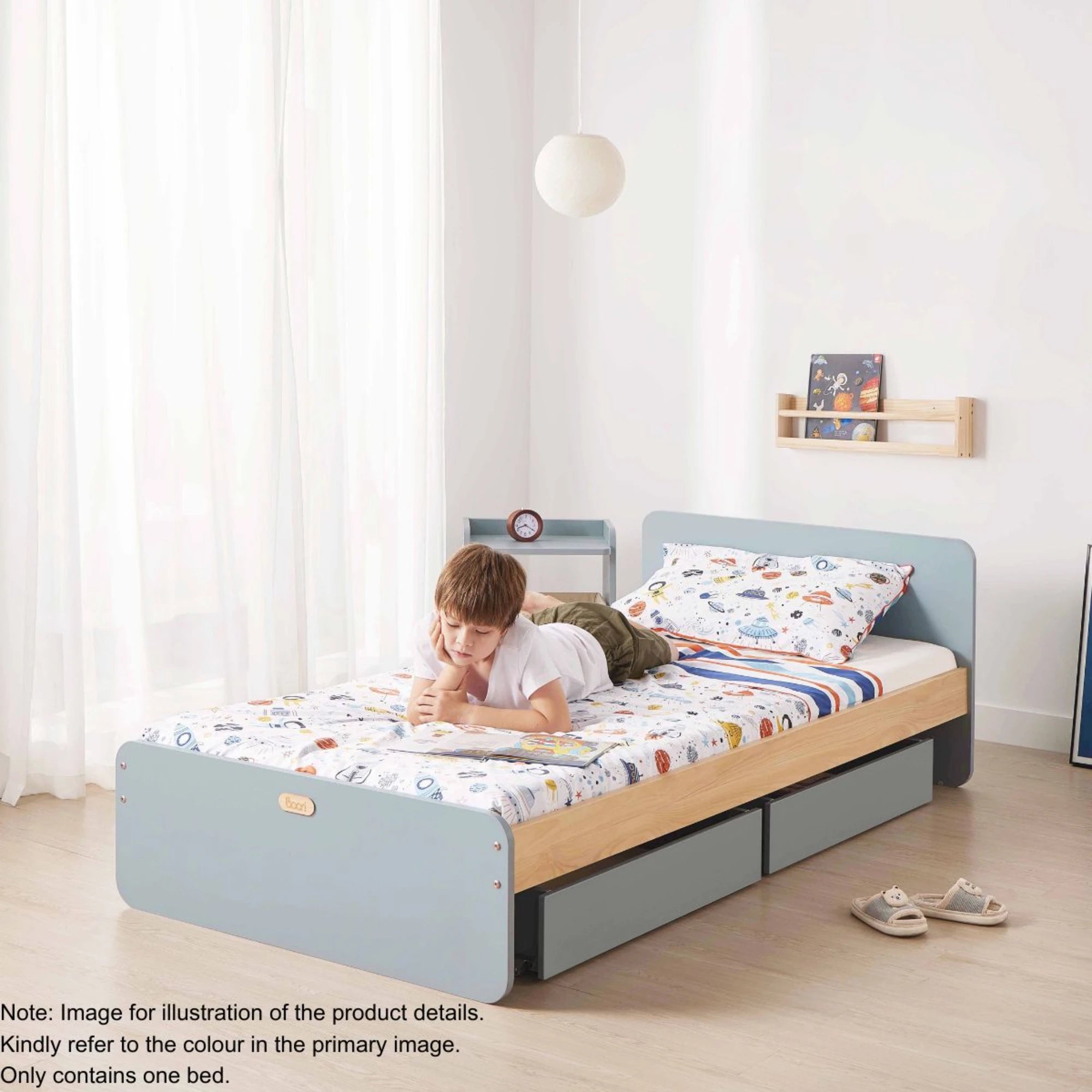Boori Neat Kids NZ Single Bed Frame, Cherry