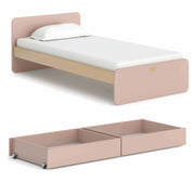 Boori Neat Kids NZ Single Bed with 2 Underbed Storage Drawers, Cherry