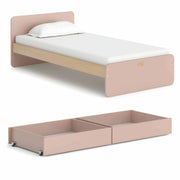 Boori Neat Kids NZ Single Bed with 2 Underbed Storage Drawers, Cherry