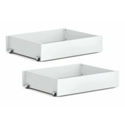Boori Neat Kids Under Bed Storage Drawer 2 Pack, Barley White