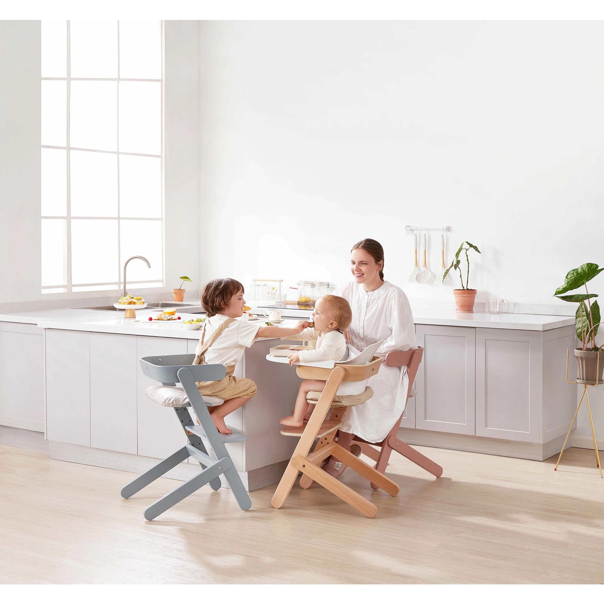 Boori Neat Kids High Chair V22 with Insert, Barley