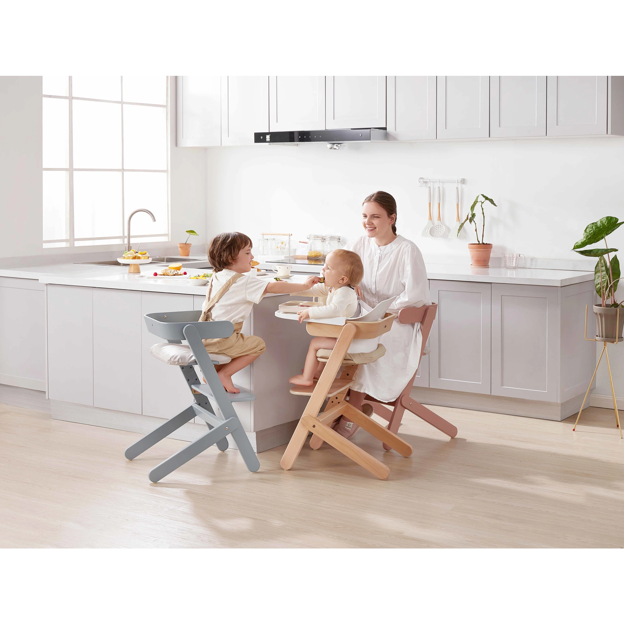 Boori Neat Kids High Chair V22 with Insert, Barley