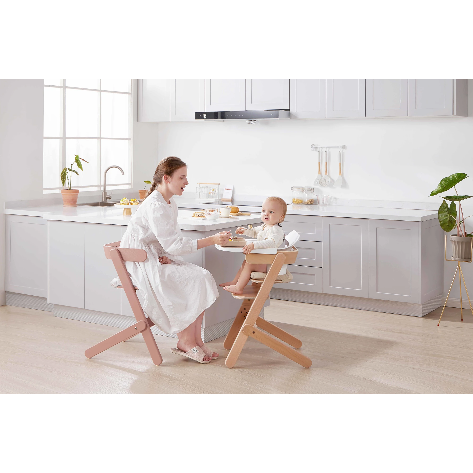 Boori Neat Kids High Chair V22 with Insert, Barley