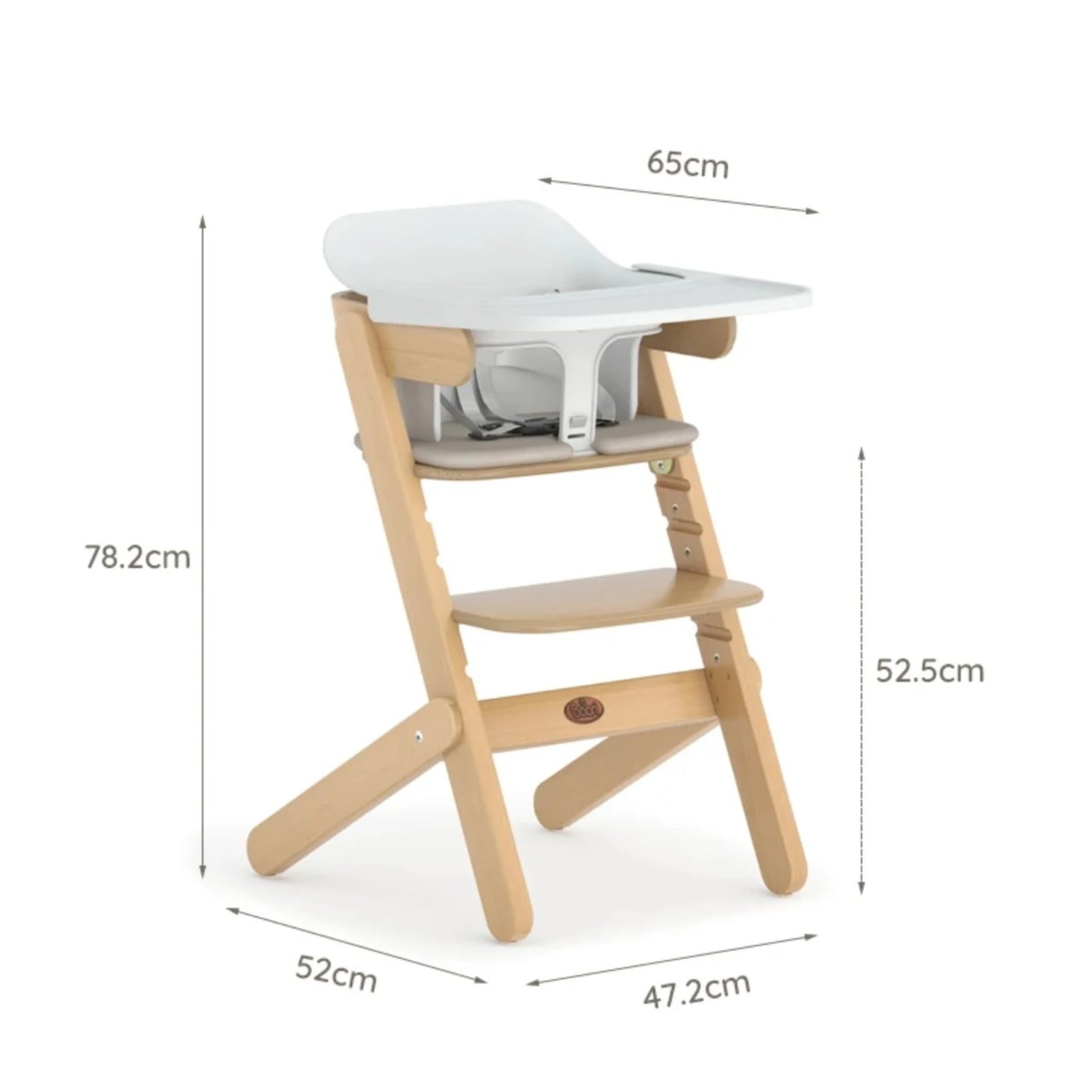 Boori Neat Kids High Chair V22 with Insert, Barley