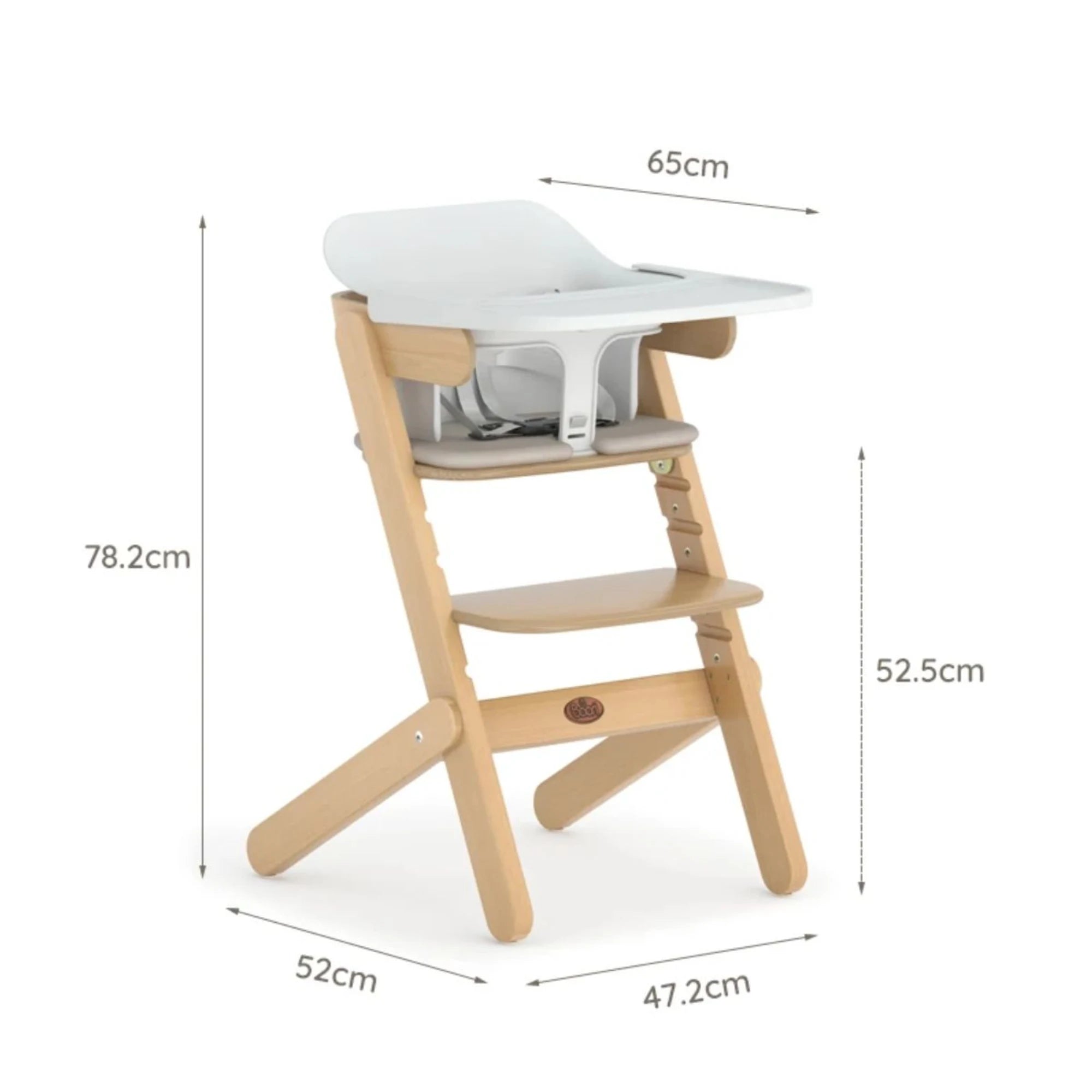 Boori Neat Kids High Chair V22 with Insert, Barley
