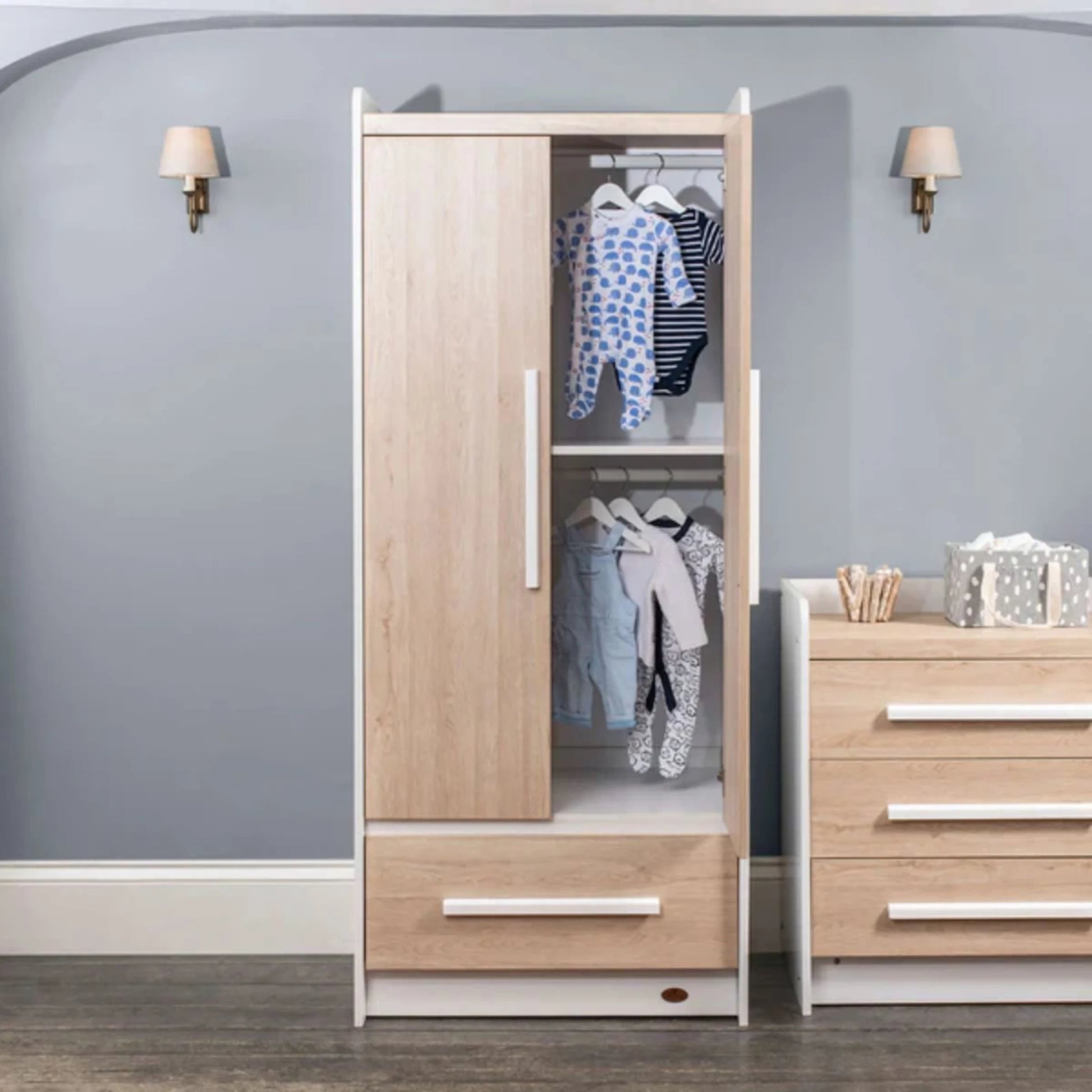 Boori Neat Kids 2 Door Wardrobe, Barley