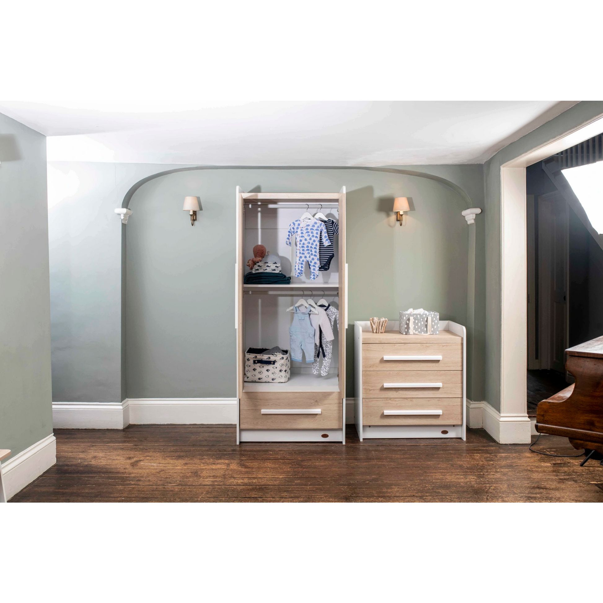 Boori Neat Kids 2 Door Wardrobe, Barley