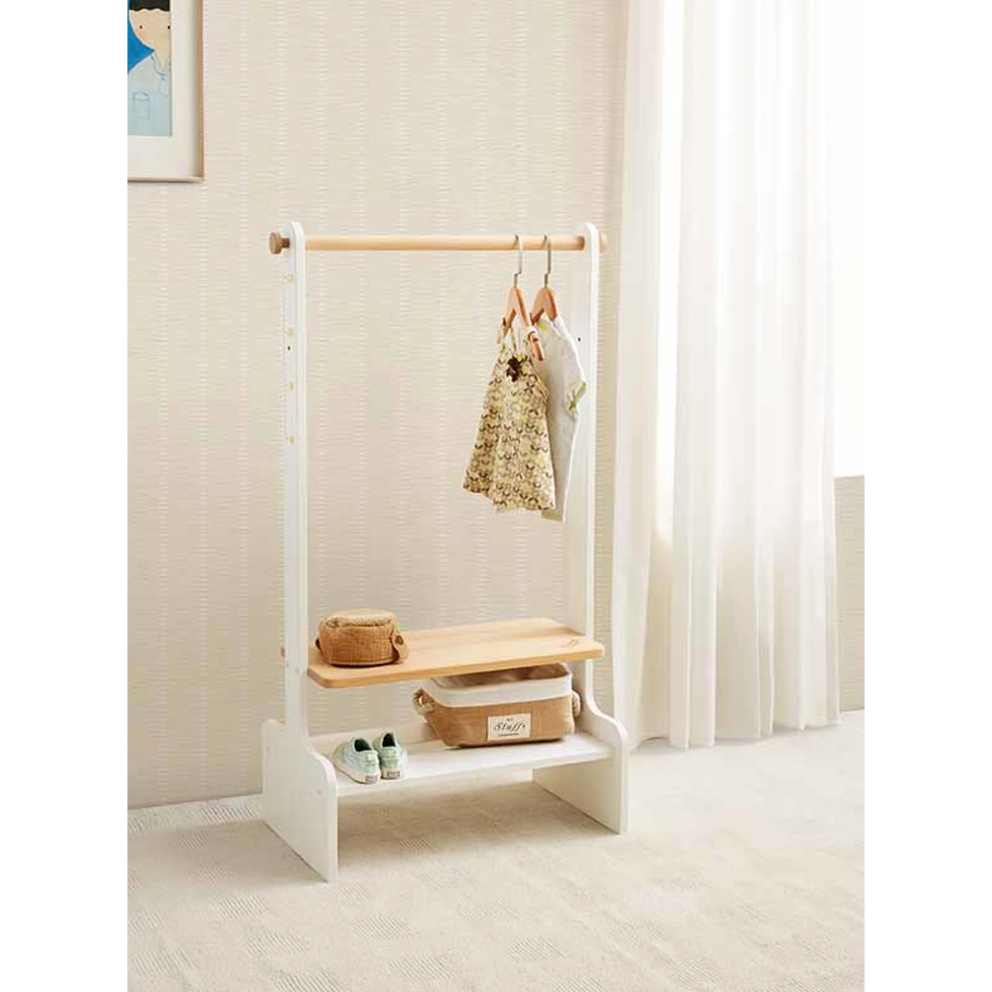 Boori Tidy Kids Clothing Rack, Barley