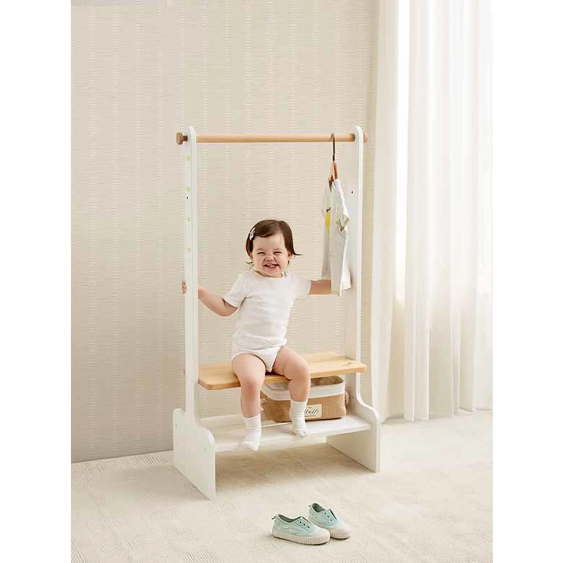 Boori Tidy Kids Clothing Rack, Barley