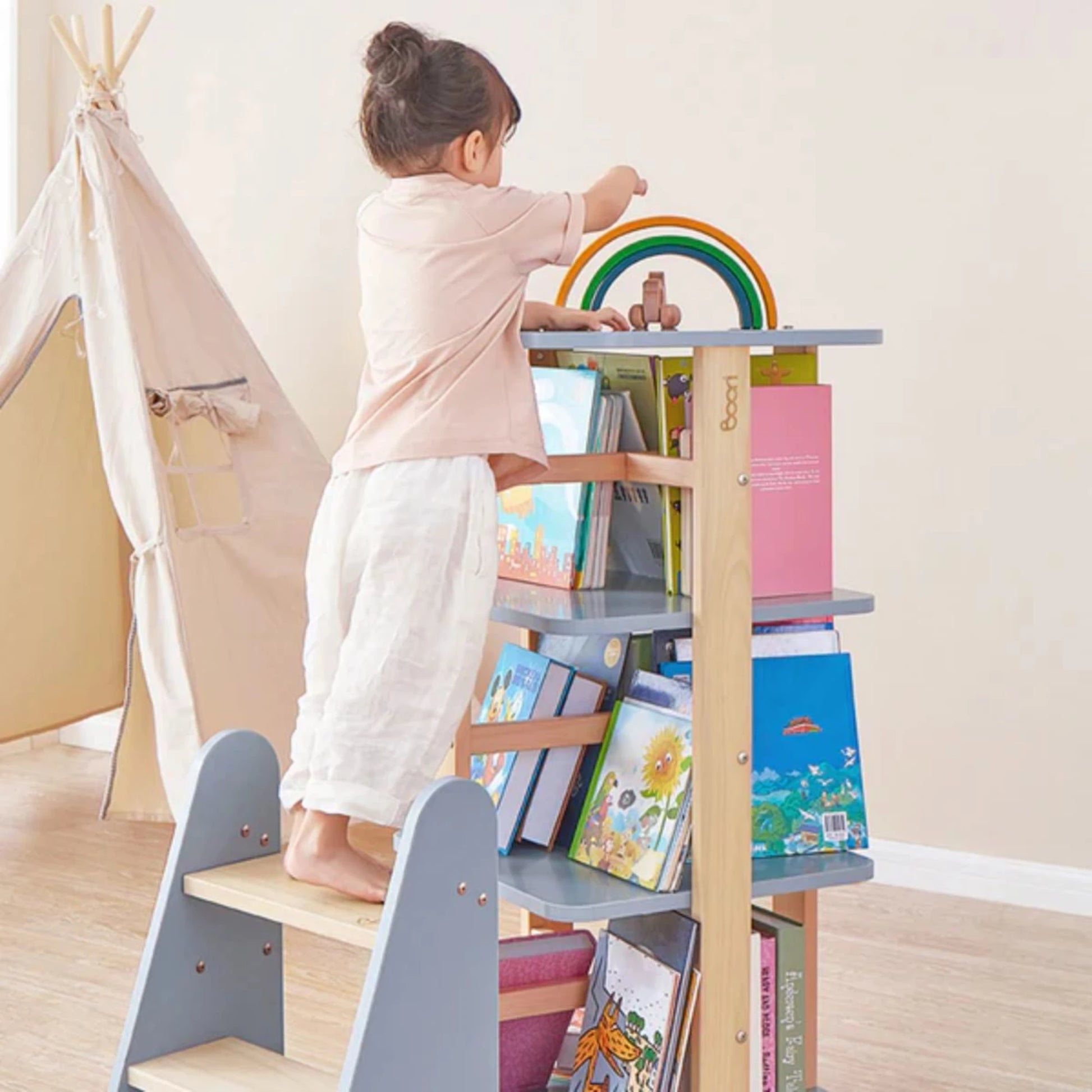 Boori Tidy Kids Rotating Bookshelf V22, Blueberry