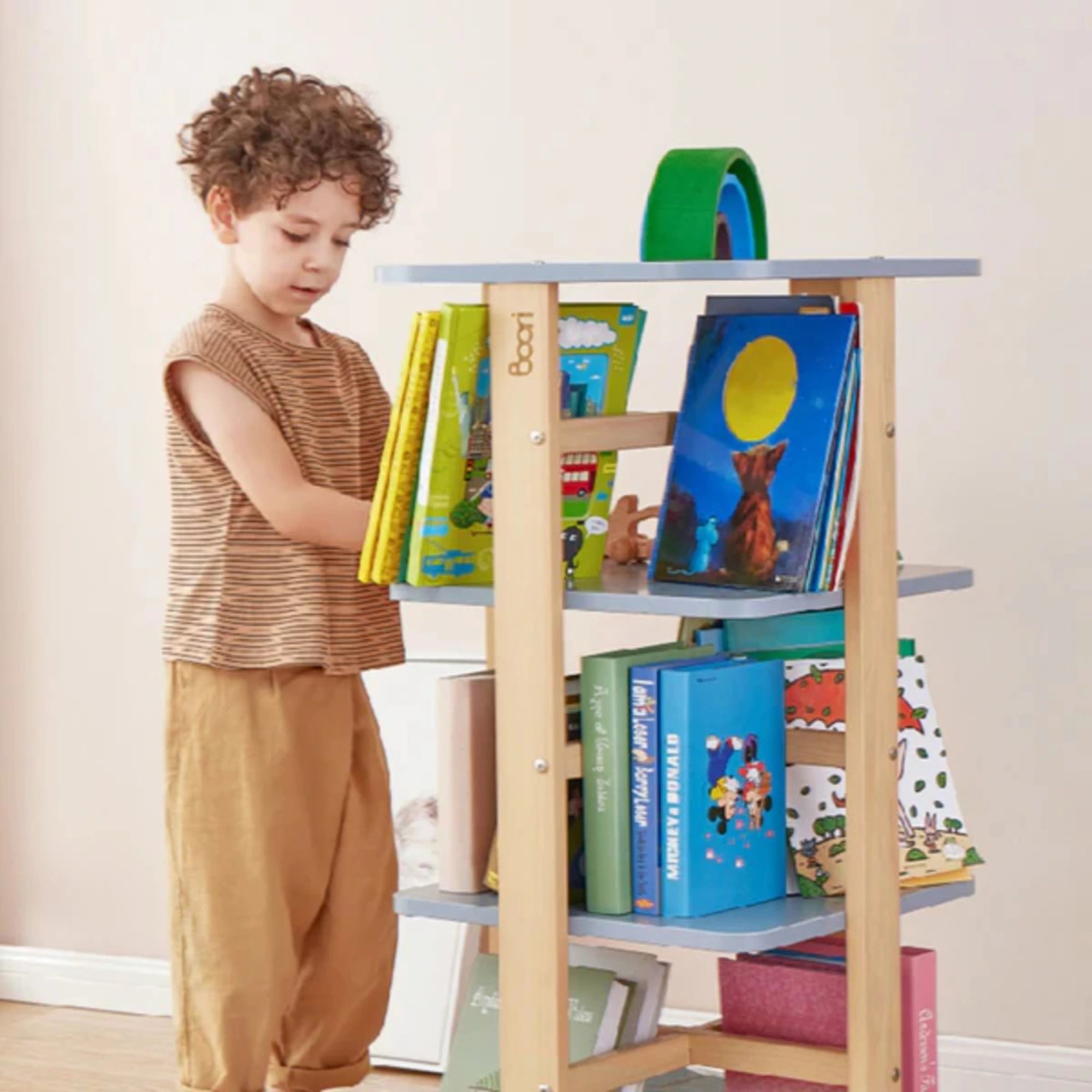 Boori Tidy Kids Rotating Bookshelf V22, Blueberry