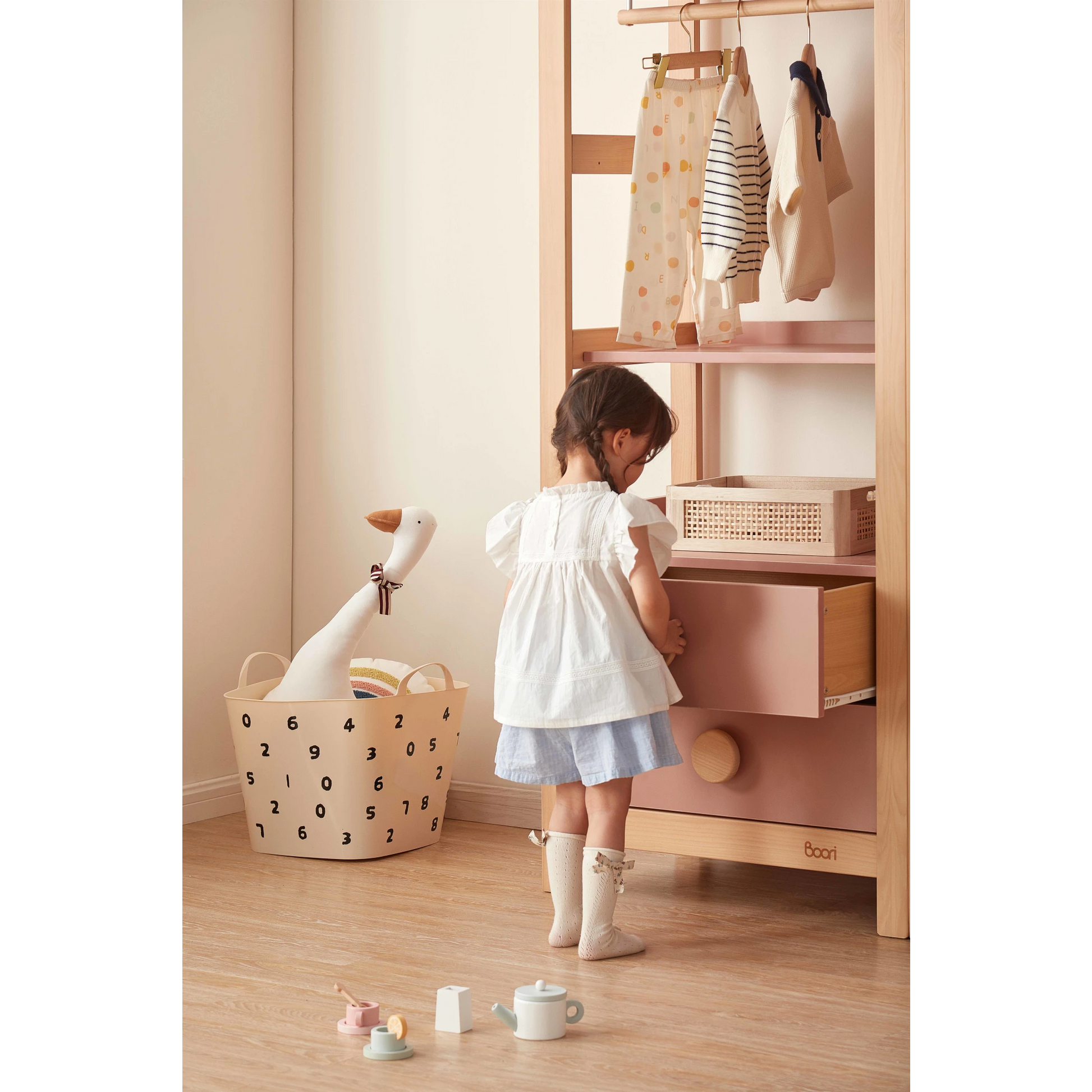 Boori Tidy Kids Storage Bookcase, Cherry