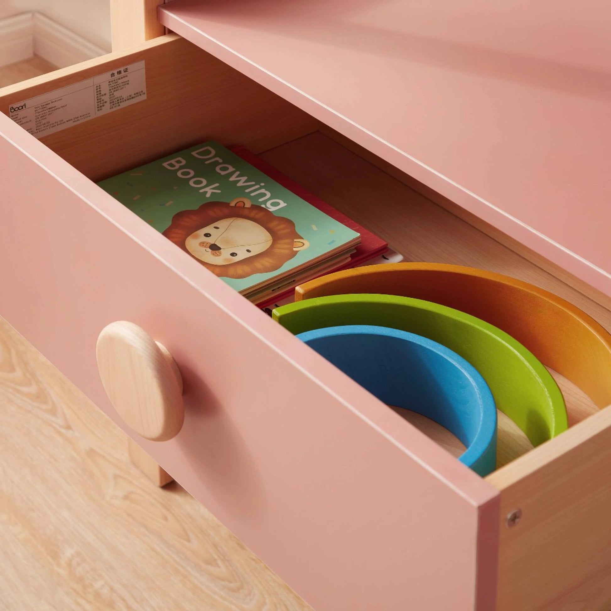 Boori Tidy Kids Storage Bookcase, Cherry