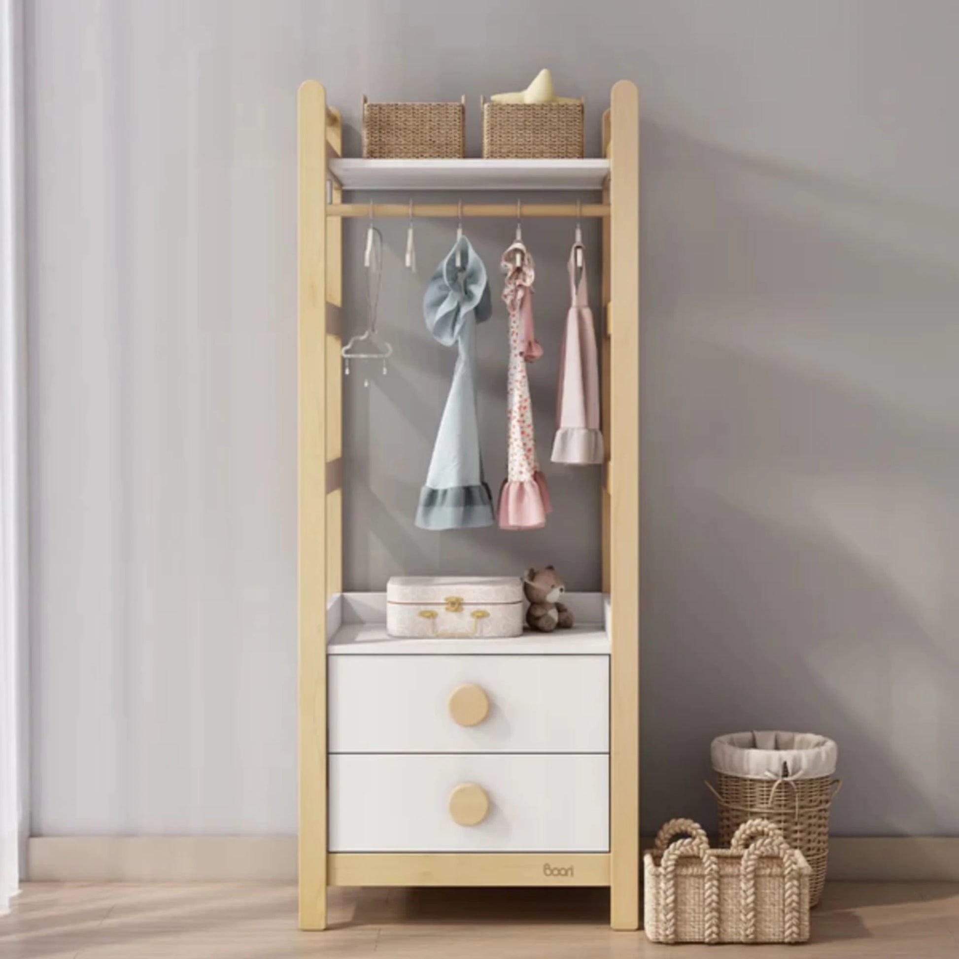 Boori Tidy Kids Storage Bookcase, Barley