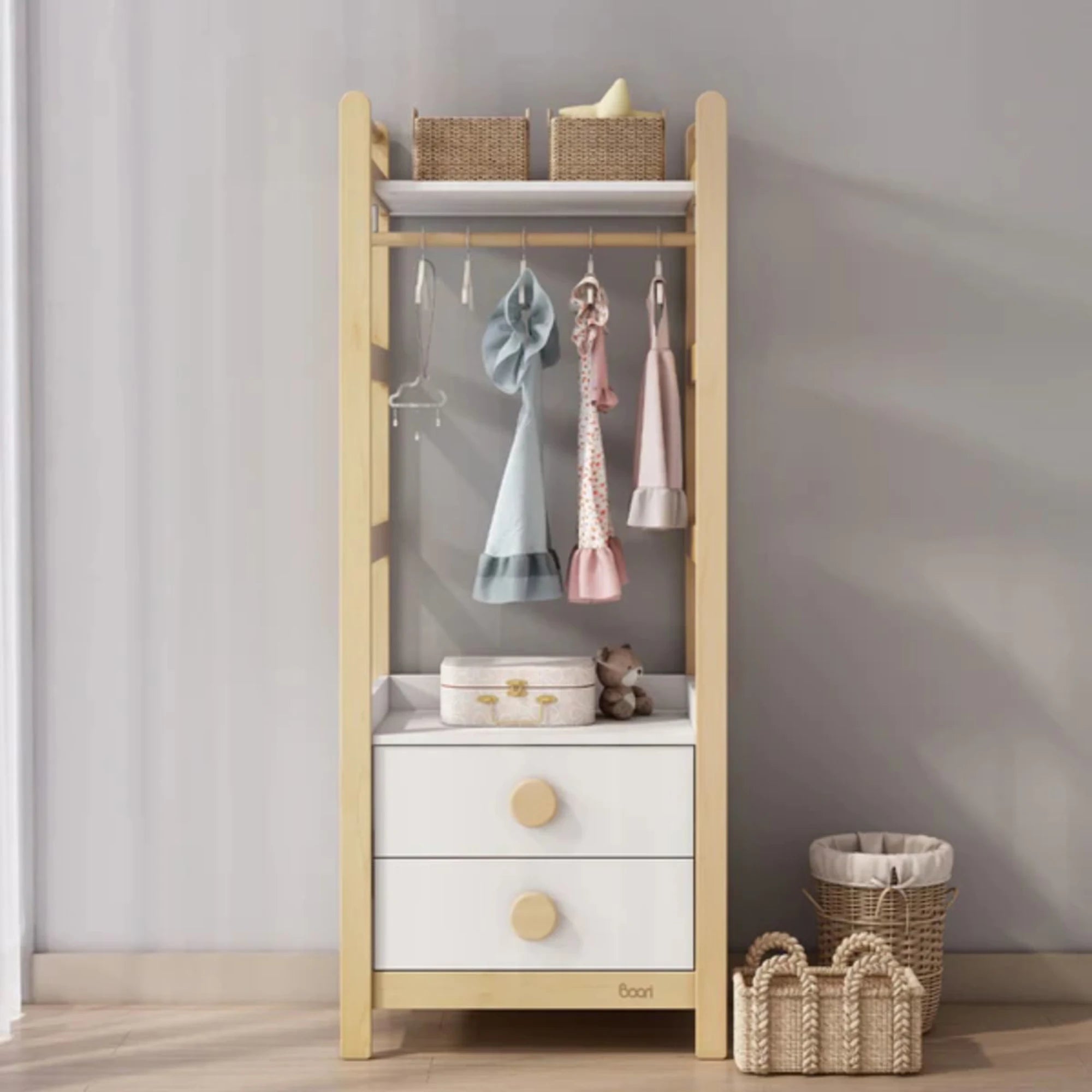 Boori Tidy Kids Storage Bookcase, Barley