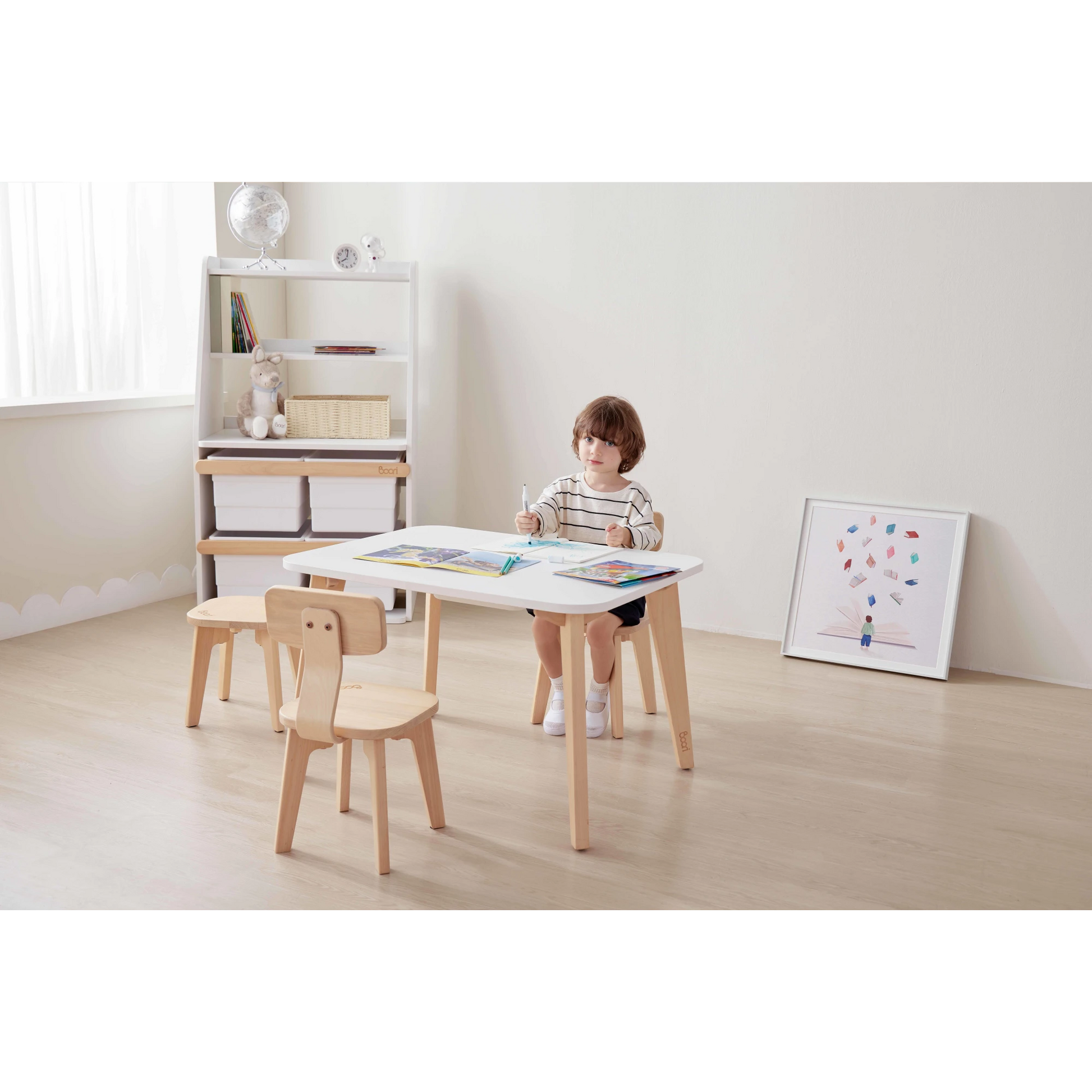 Boori Tidy Kids Table V23, Barley White