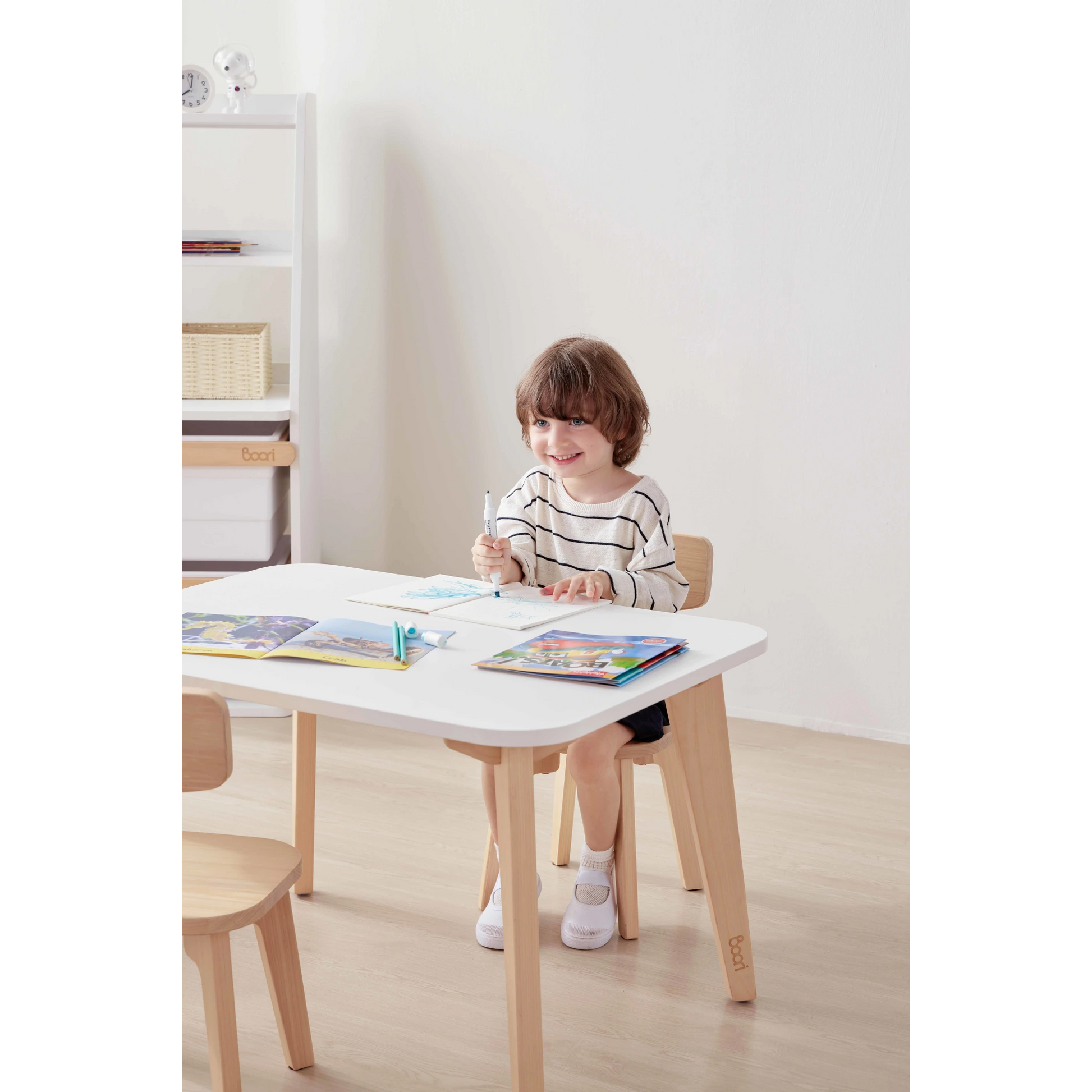 Boori Tidy Kids Table V23, Barley White