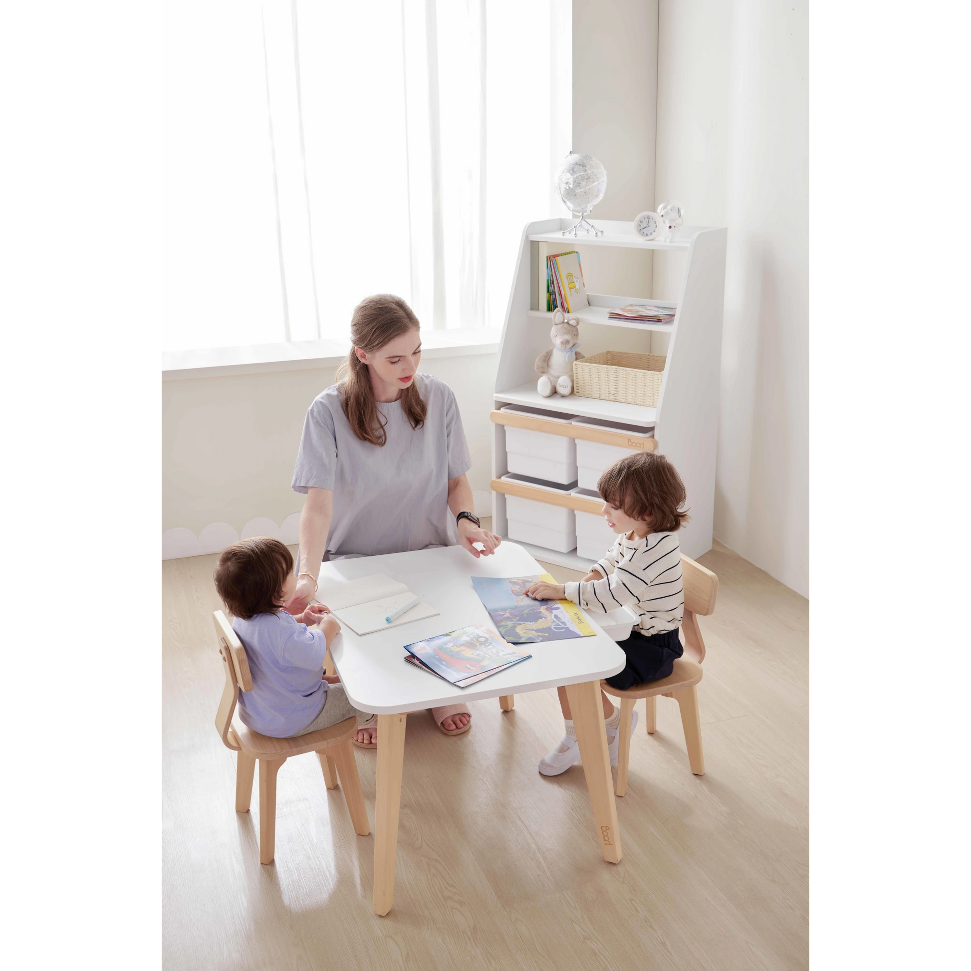 Boori Tidy Kids Table V23, Barley White