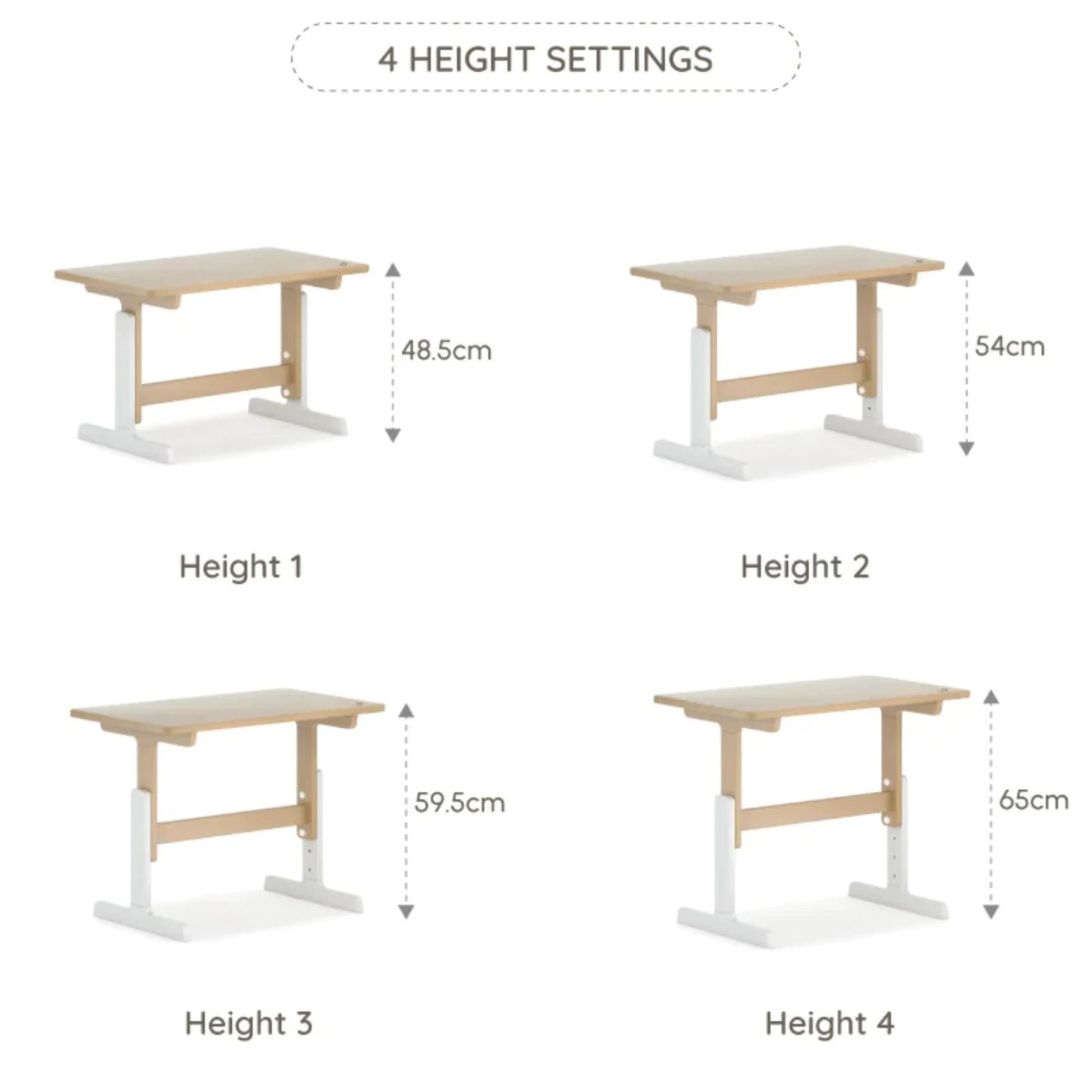 Boori Tidy Kids Learning Table, Barley White