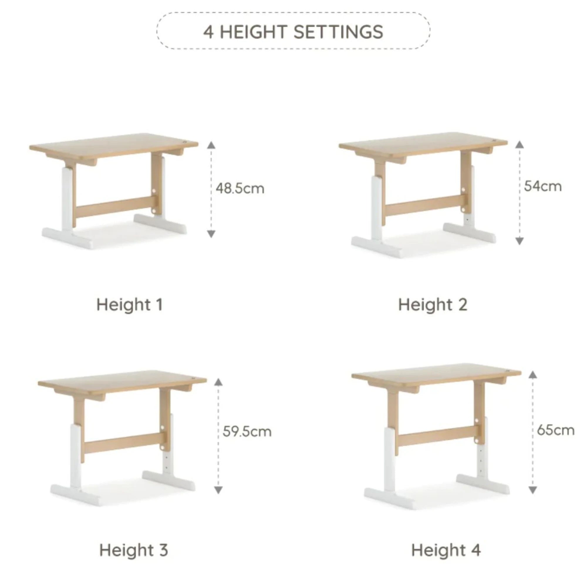 Boori Tidy Kids Learning Table, Barley White