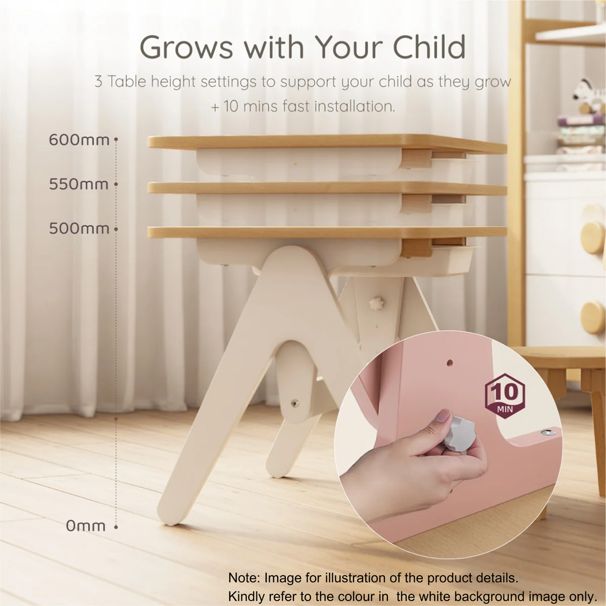 Boori Tidy Kids Learning Table, Blueberry
