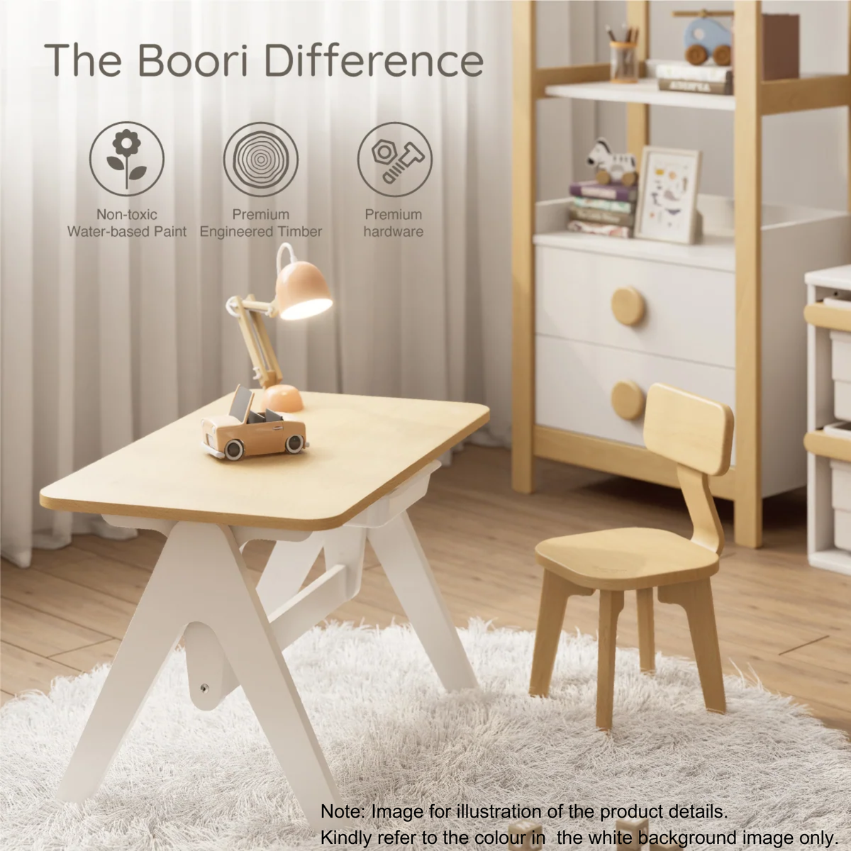 Boori Tidy Kids Learning Table, Blueberry