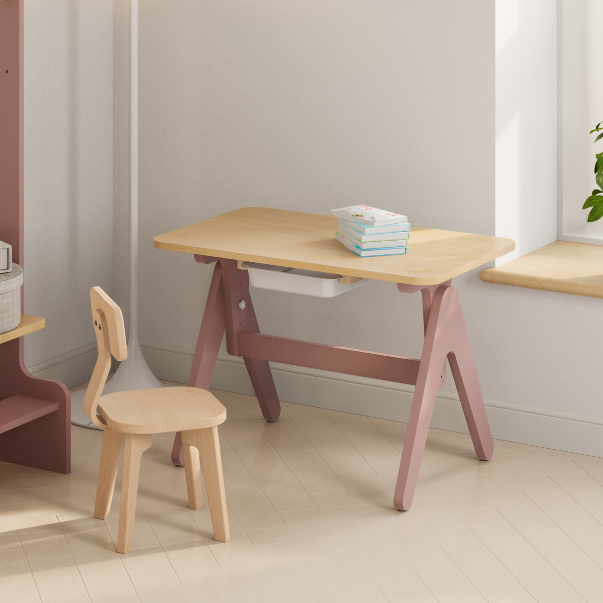 Boori Tidy Kids Learning Table, Cherry