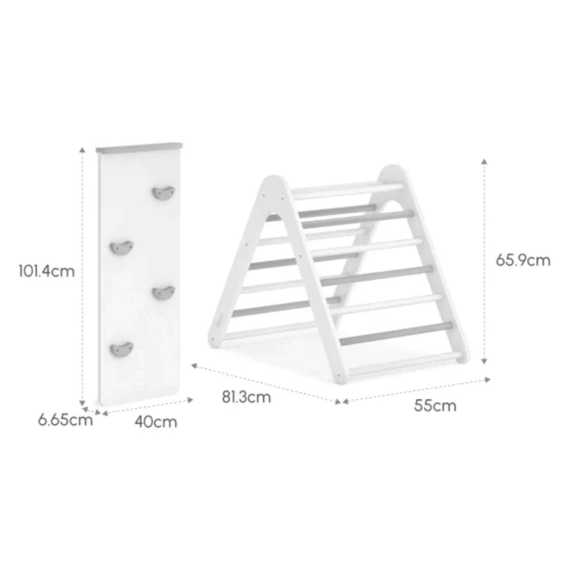 Boori Tidy Kids Climbing Triangle & Ramp 2 Piece Set, Blueberry