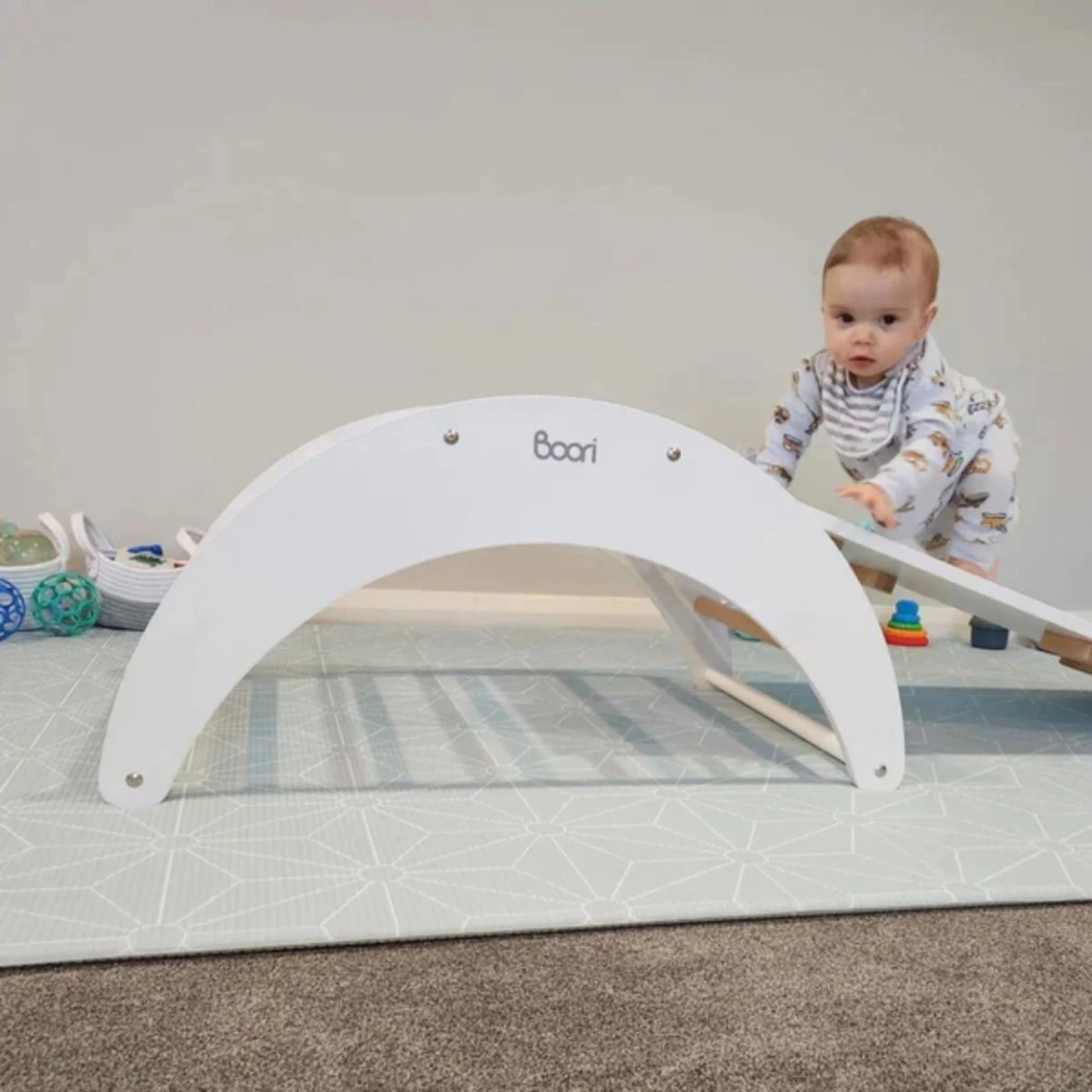 Boori Tidy Kids Pikler Climbing Arch, Barley