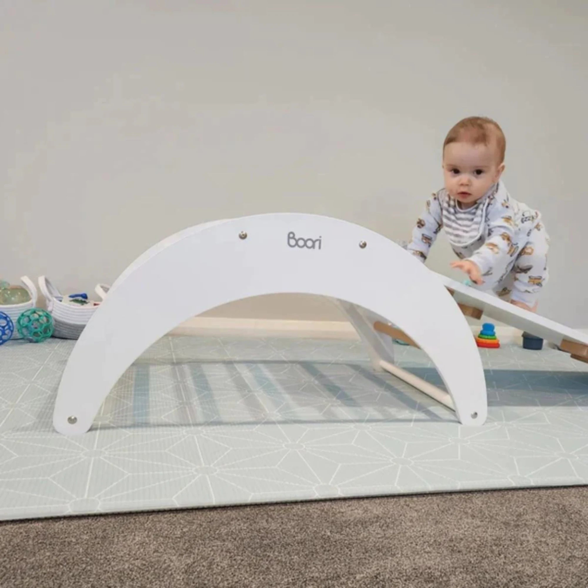 Boori Tidy Kids Pikler Climbing Arch, Barley