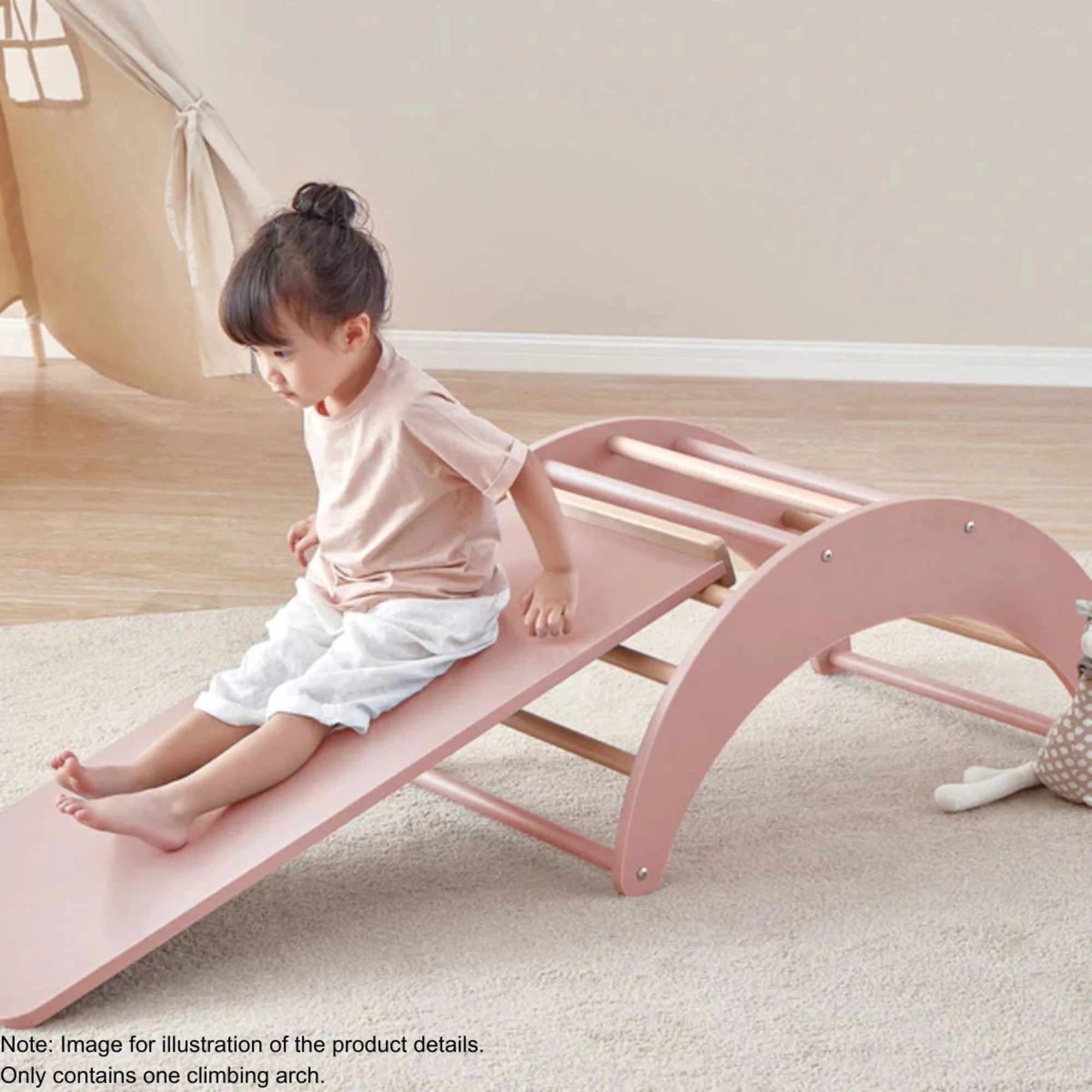 Boori Tidy Kids Pikler Climbing Arch, Cherry