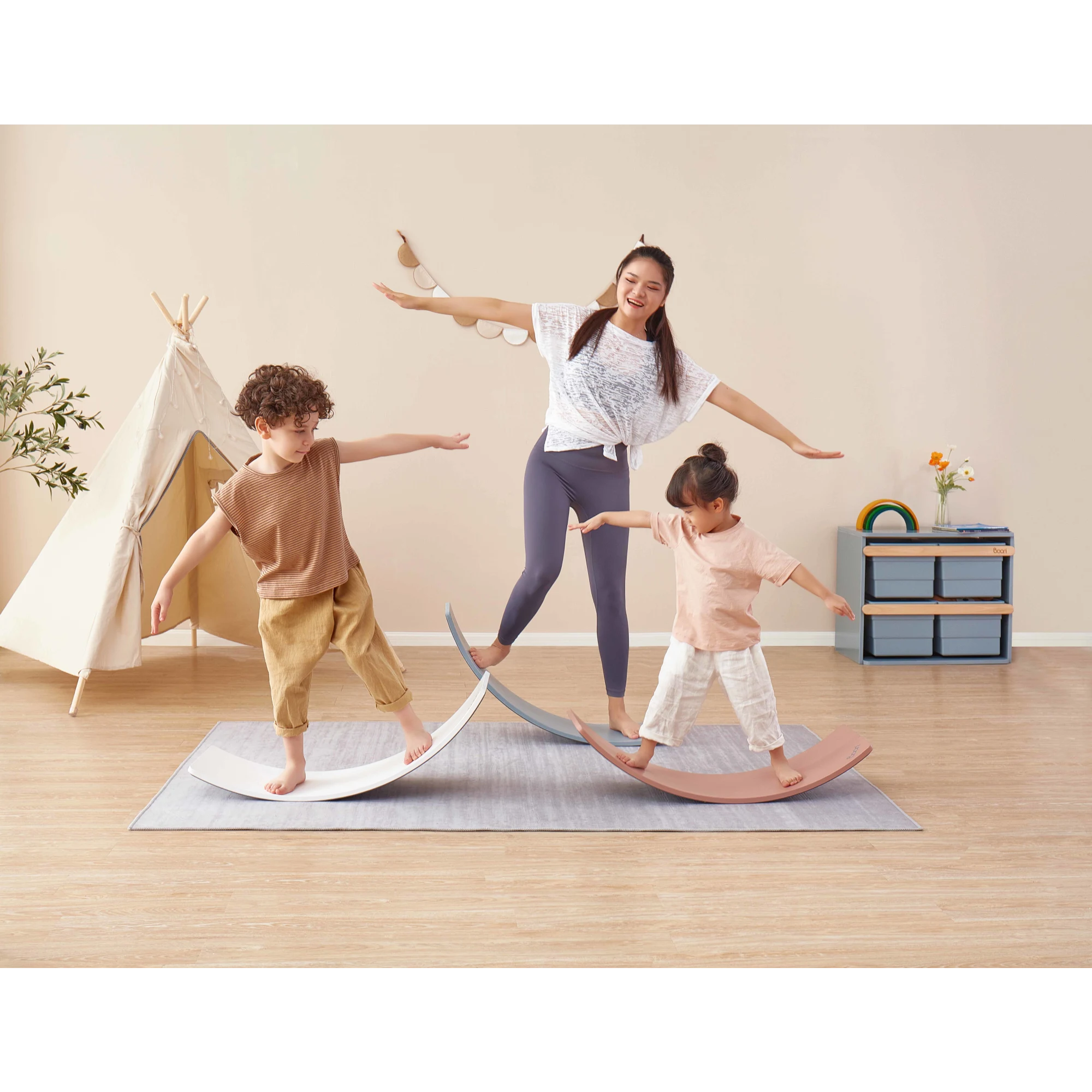 Boori Tidy Kids Balance Board, Cherry