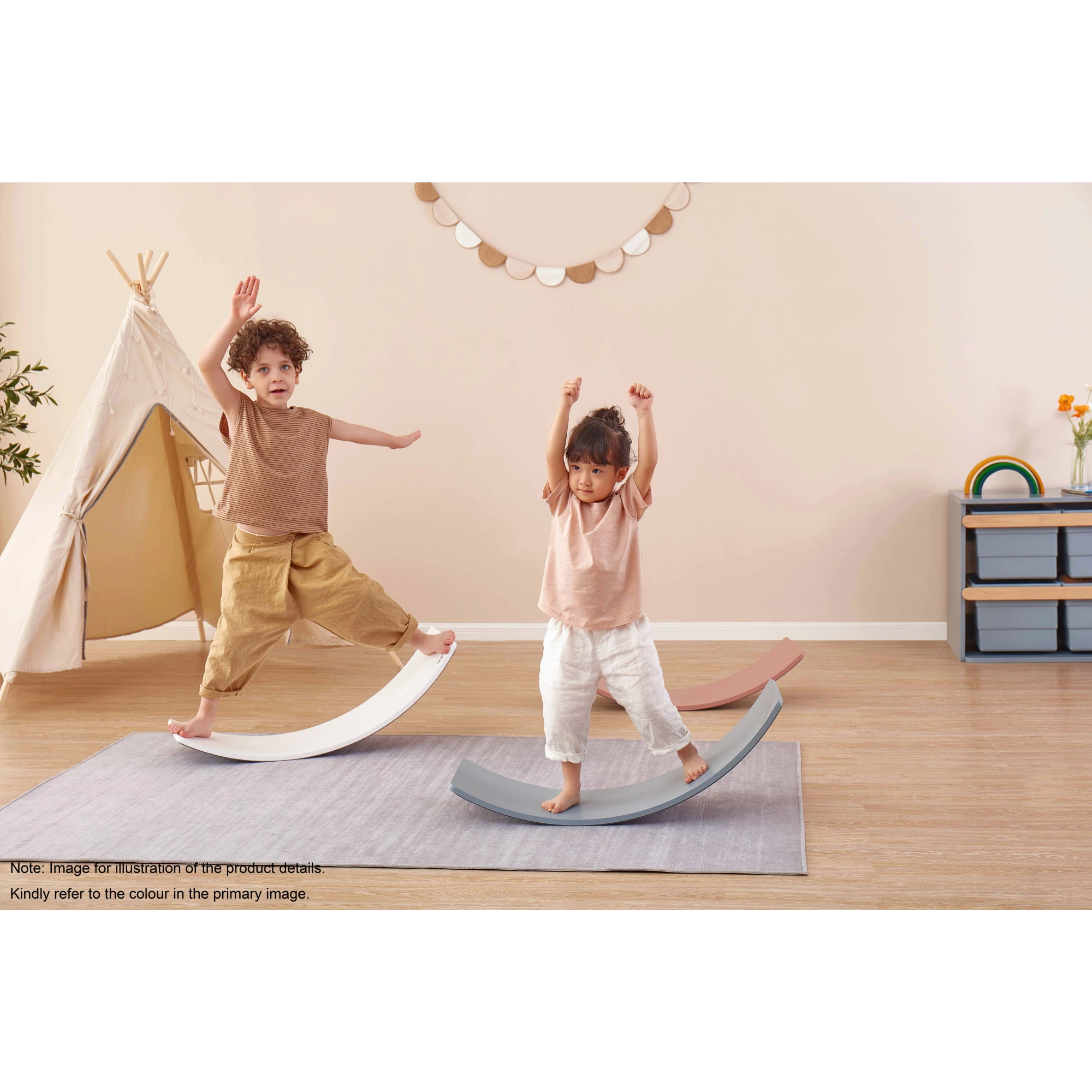 Boori Tidy Kids Balance Board, Almond