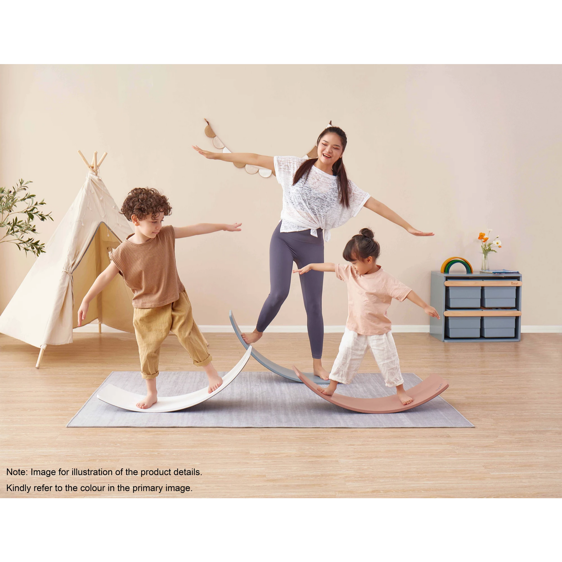 Boori Tidy Kids Balance Board, Almond