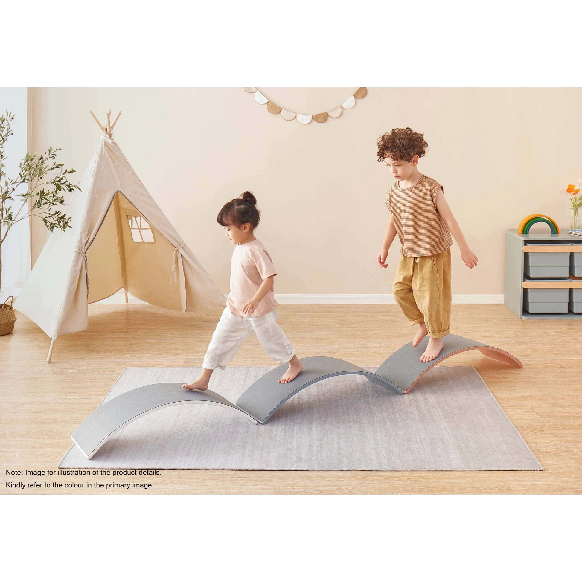 Boori Tidy Kids Balance Board, Almond