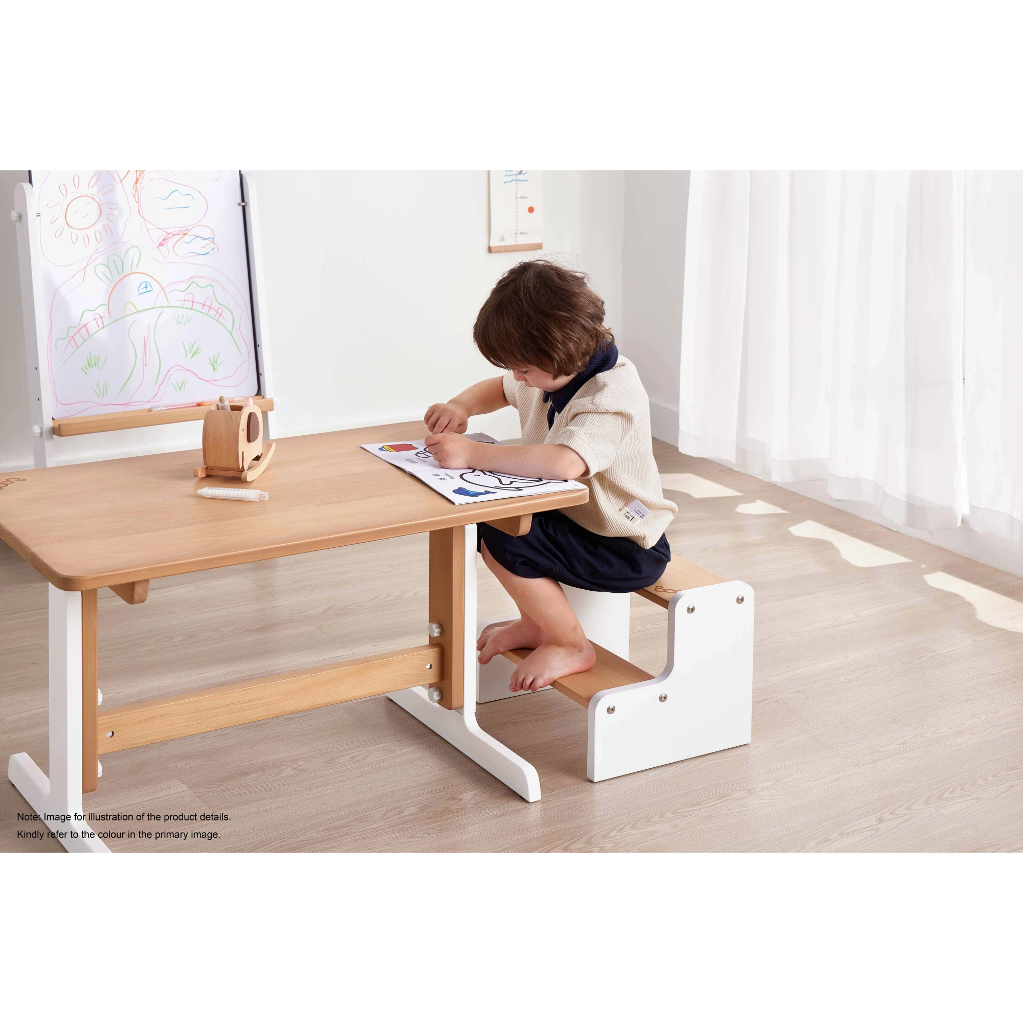 Boori Tidy Kids Foot Step Stool, Cherry