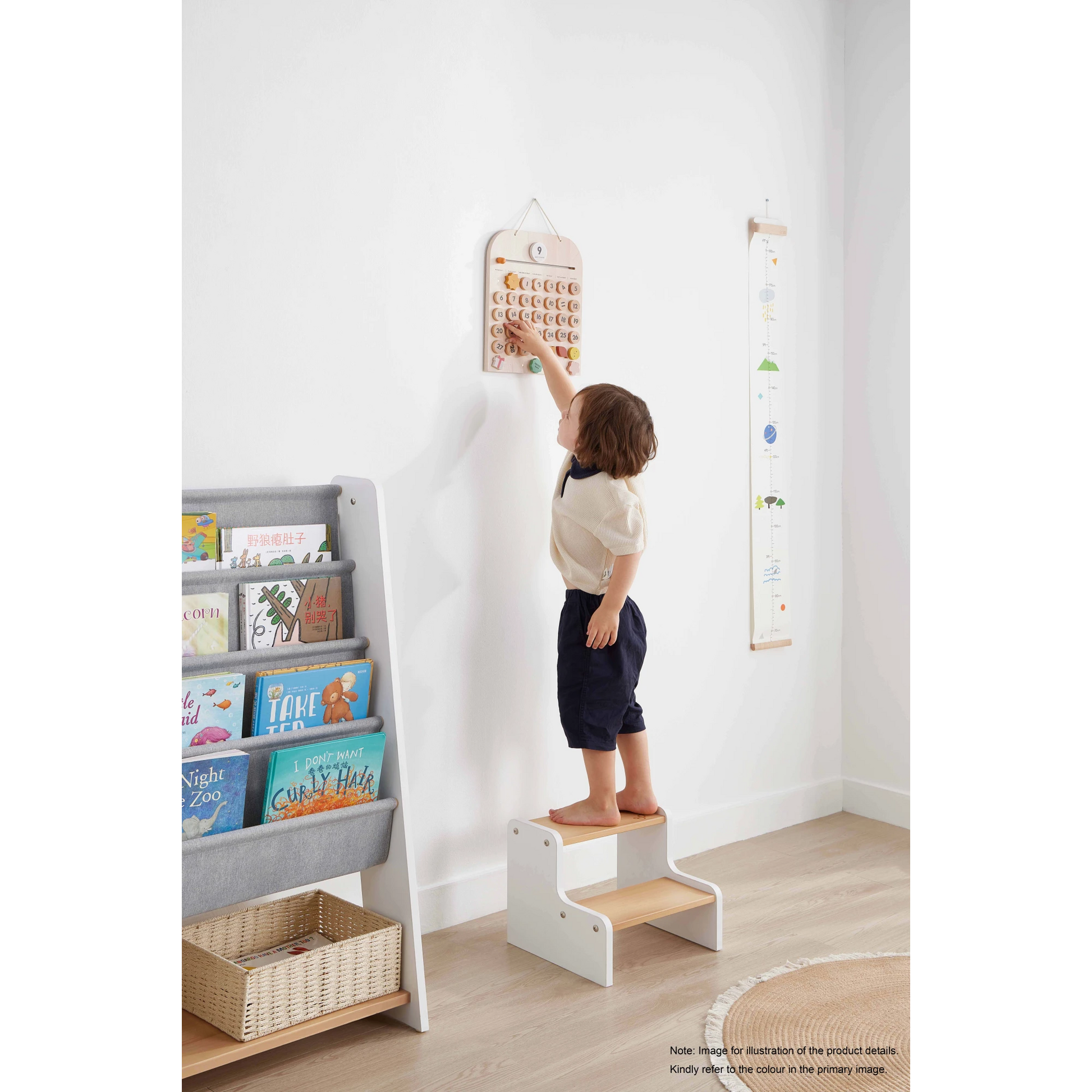 Boori Tidy Kids Foot Step Stool, Cherry