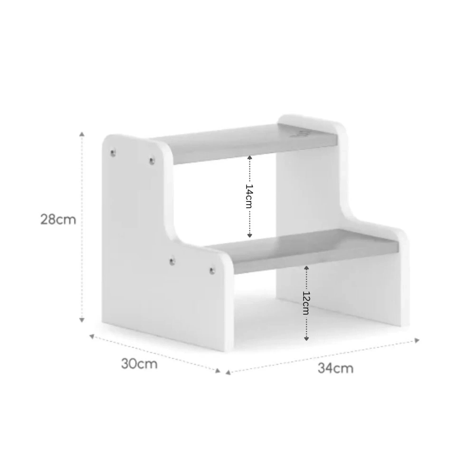 Boori Tidy Kids Foot Step Stool, Cherry